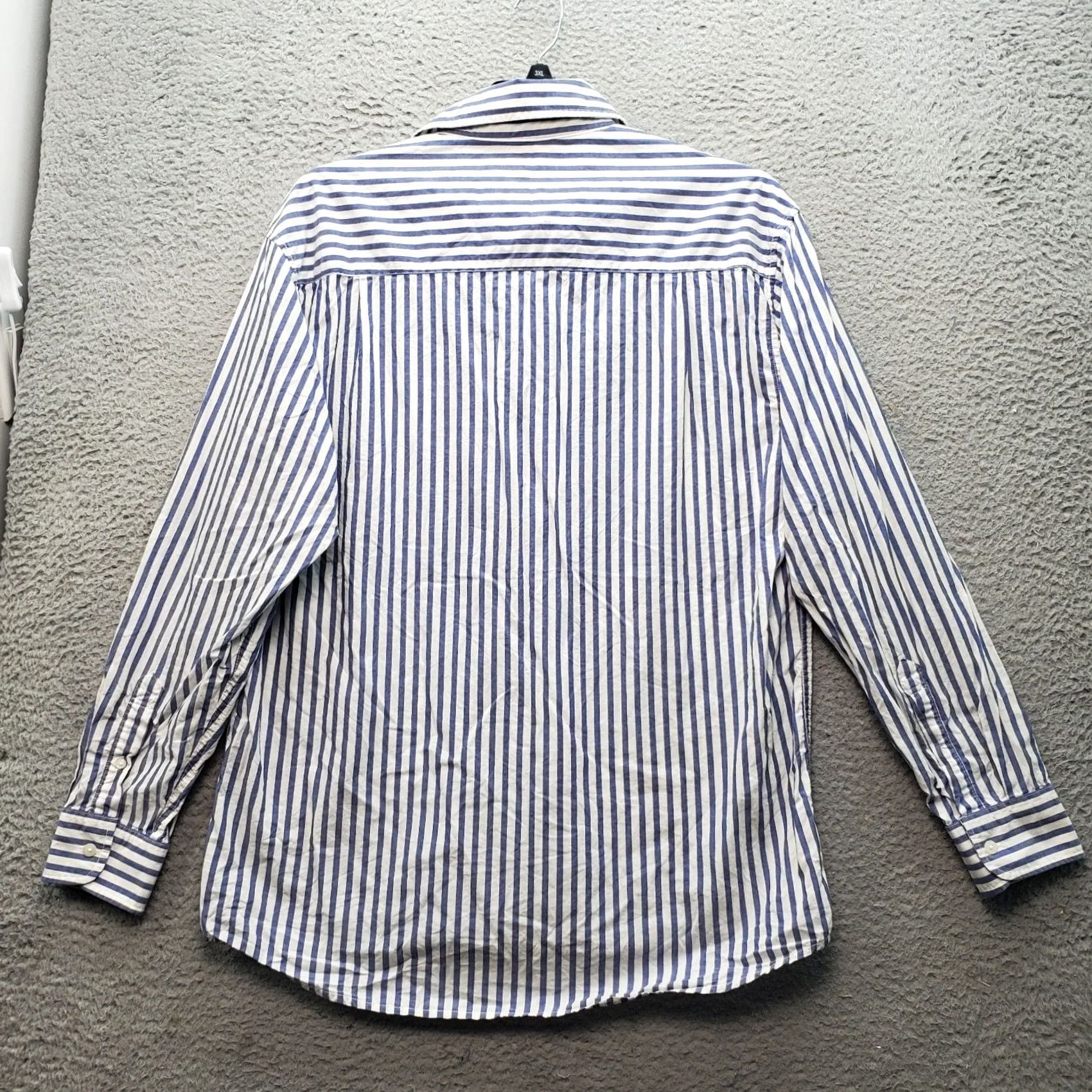 American Eagle Outfitters American Eagle Button-Up Shirt Mens MT Striped Relaxed Multicolor Chest Pocket Pattern 100% Cotton Shirt Size US M / EU 48-50 / 2 - 2 Thumbnail
