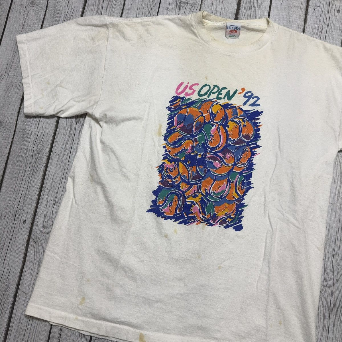Vintage Vintage 1992 US Open tee Size US XL / EU 56 / 4 - 3 Thumbnail