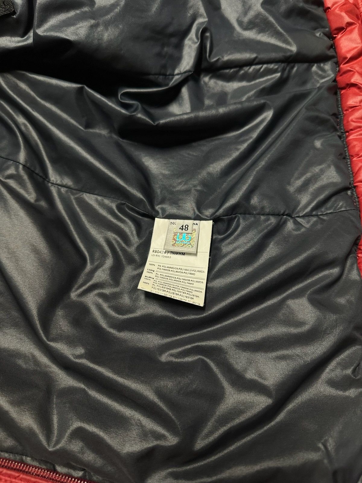 Dolce & Gabbana Dolce & Gabbana Red Ski Retractable Hood Puffer Size US M / EU 48-50 / 2 - 8 Thumbnail