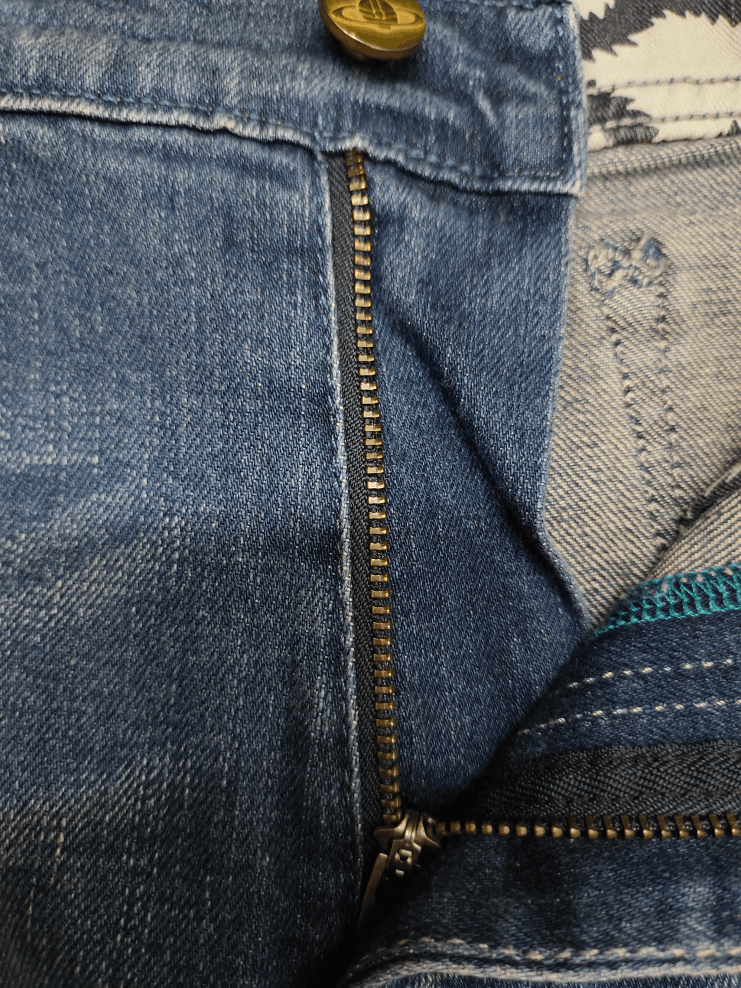 Lee × Vivienne Westwood Vivienne Westwood X Lee orb Logo Denim Pants Slim Fit Size US 30 / EU 46 - 14 Thumbnail