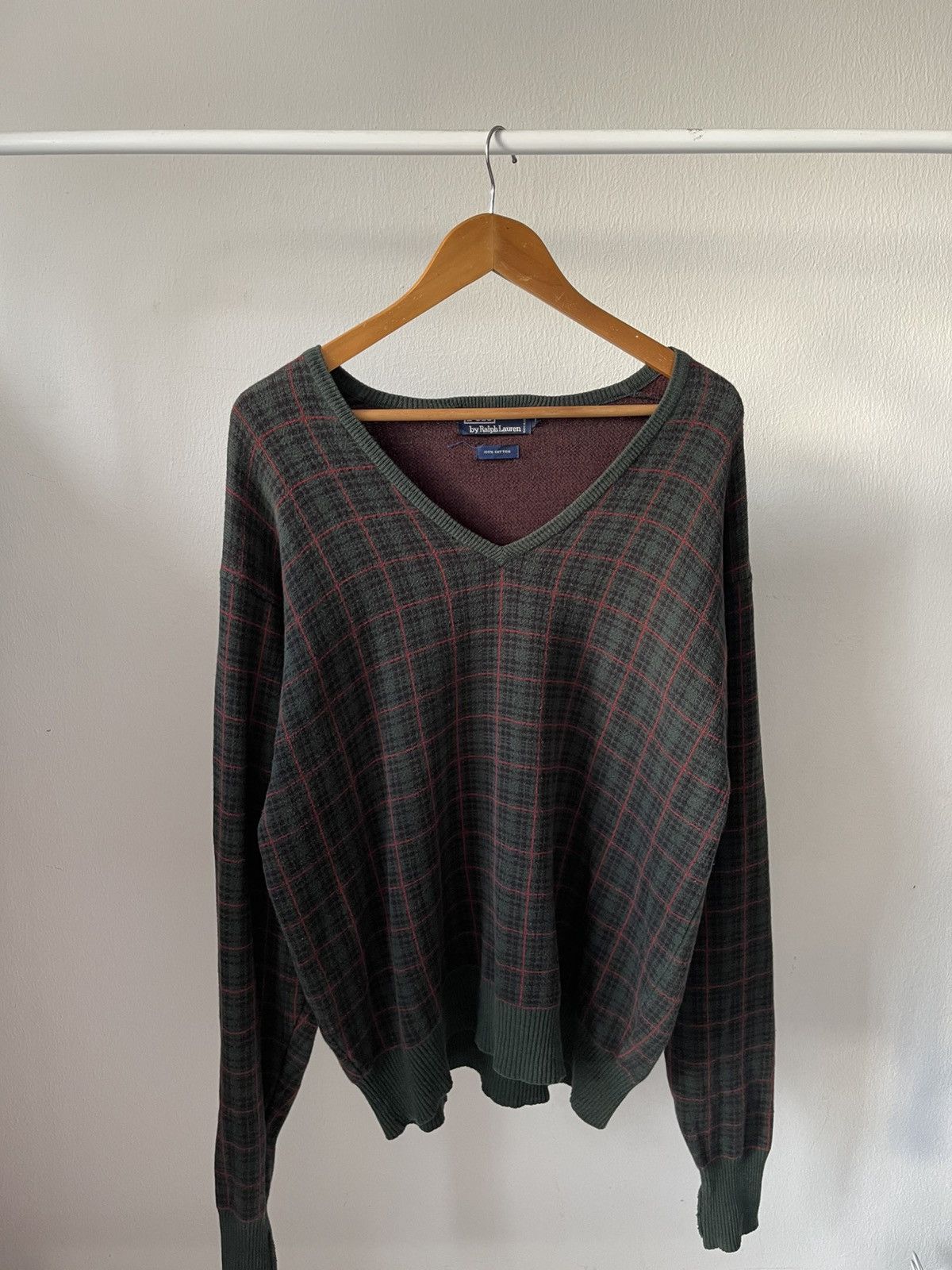 Polo Ralph Lauren 90s Polo Ralph Lauren Plaid Knitwear a5 Size US L / EU 52-54 / 3 - 1 Thumbnail
