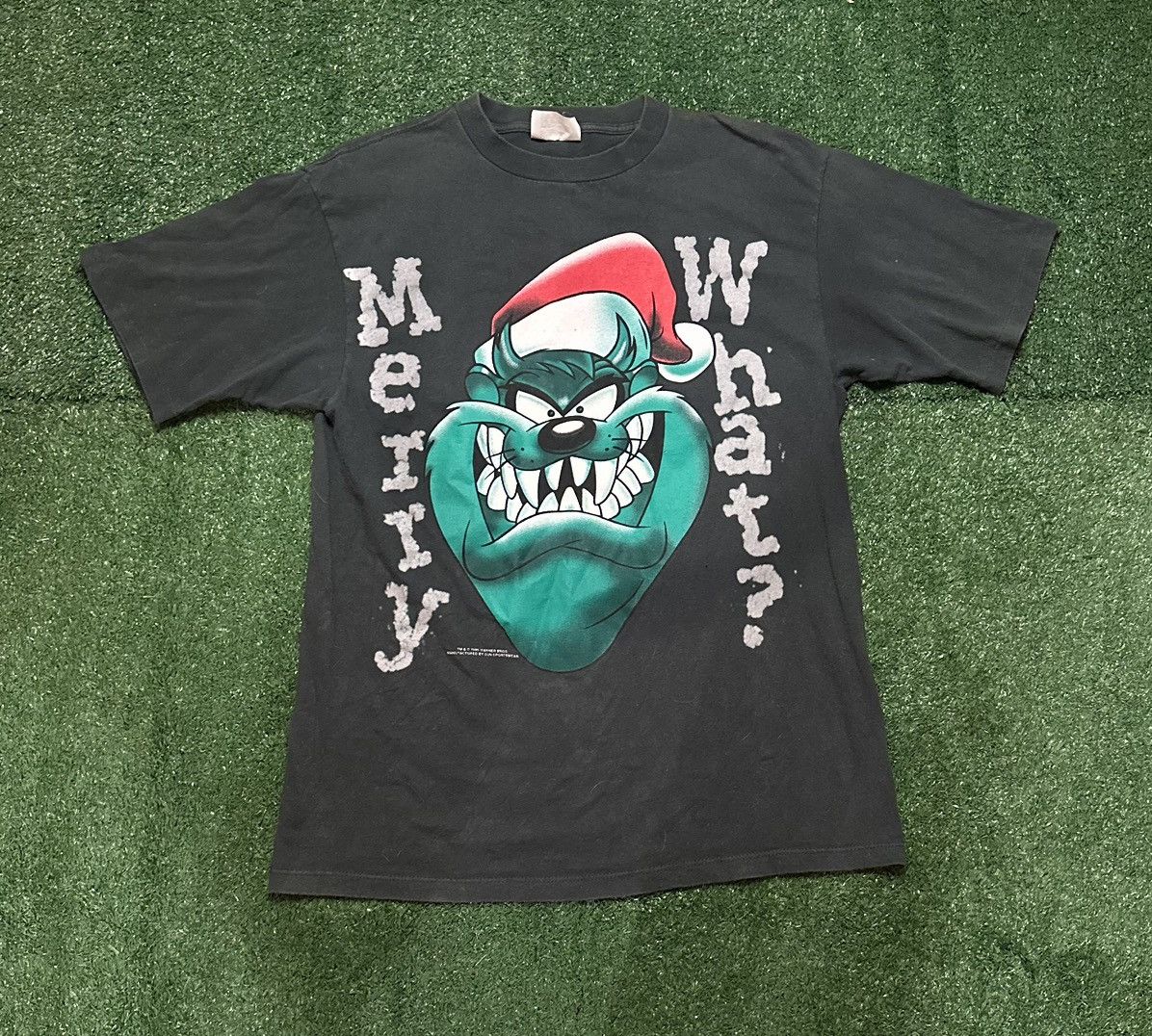 Vintage Vintage 1995 Looney Tunes Taz Christmas Santa T-Shirt Size L Size US L / EU 52-54 / 3 - 1 Thumbnail