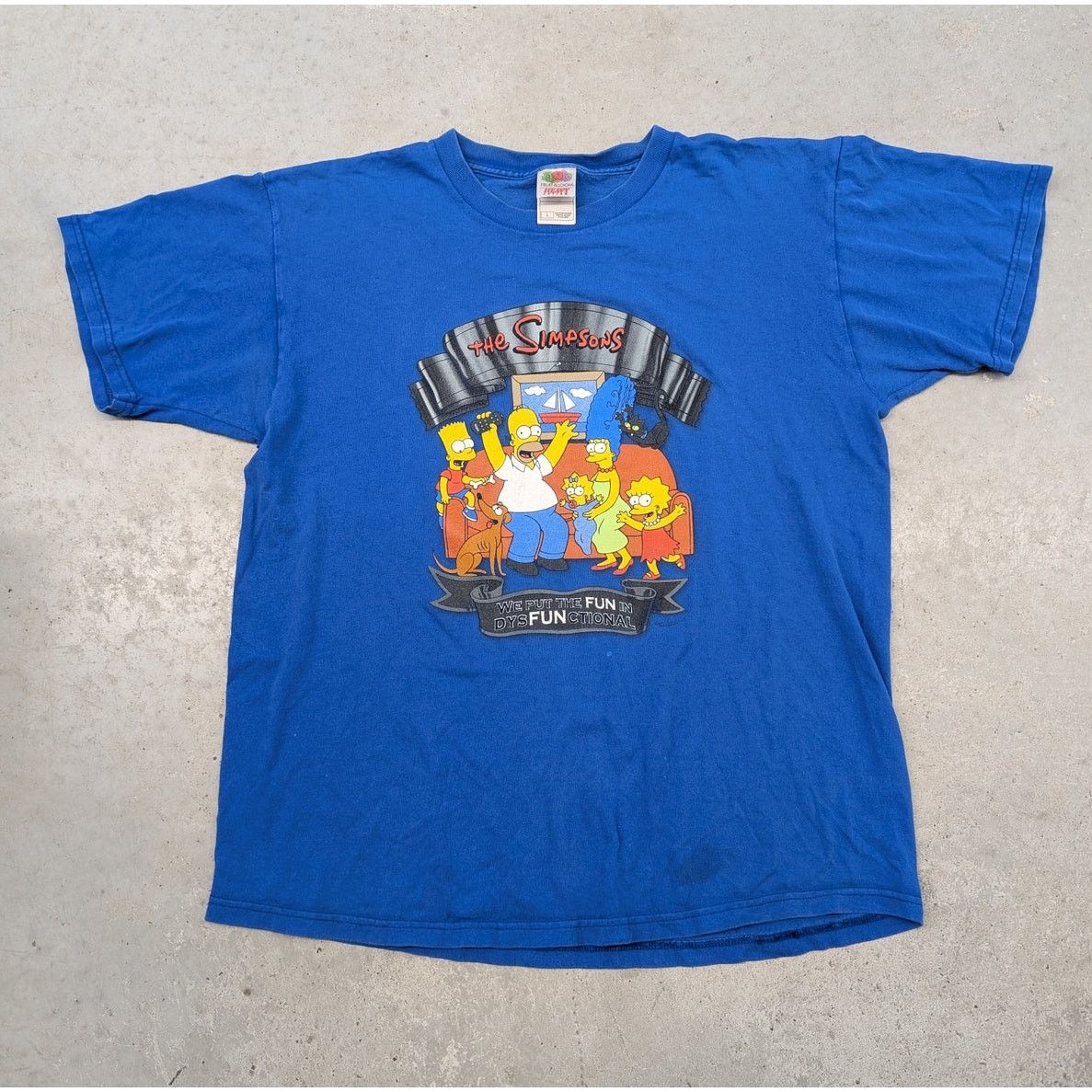 Fruit Of The Loom × The Simpsons × Vintage Y2K The Simpsons Family Fun Fun t-shirt Size US L / EU 52-54 / 3 - 1 Thumbnail