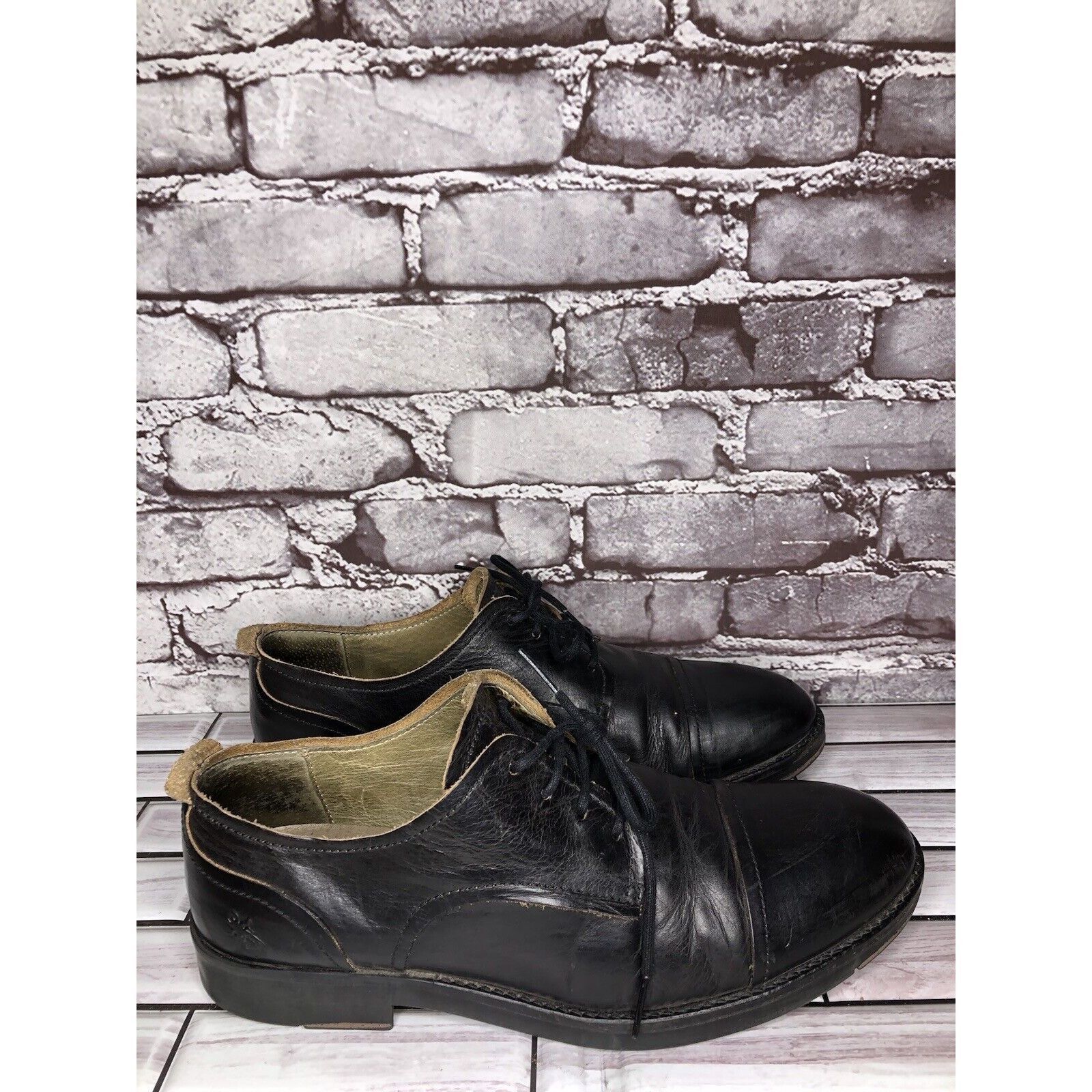 Fly London Fly London Black Leather Cap Toe Comfort Lace Up Oxfords Sho Size US 10 / EU 43 - 14 Thumbnail