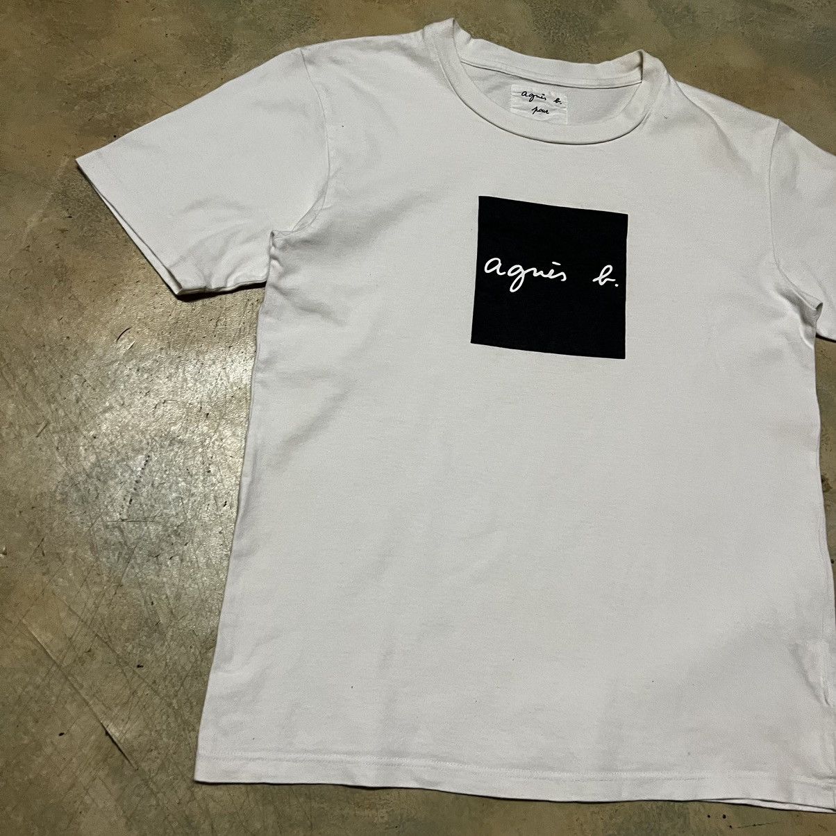 agnes b. Agnes B. X Adam et Rope Big Logo T Shirt Size US M / EU 48-50 / 2 - 4 Thumbnail