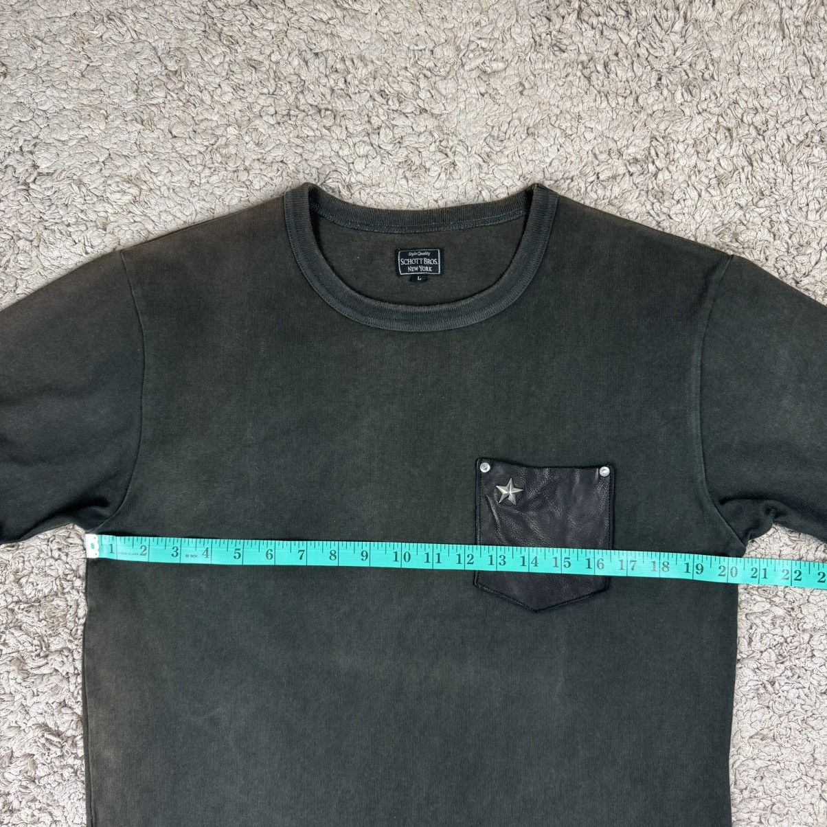 Schott Vintage Schott NYC One Star Leather Pocket T-shirt Size US L / EU 52-54 / 3 - 15 Thumbnail