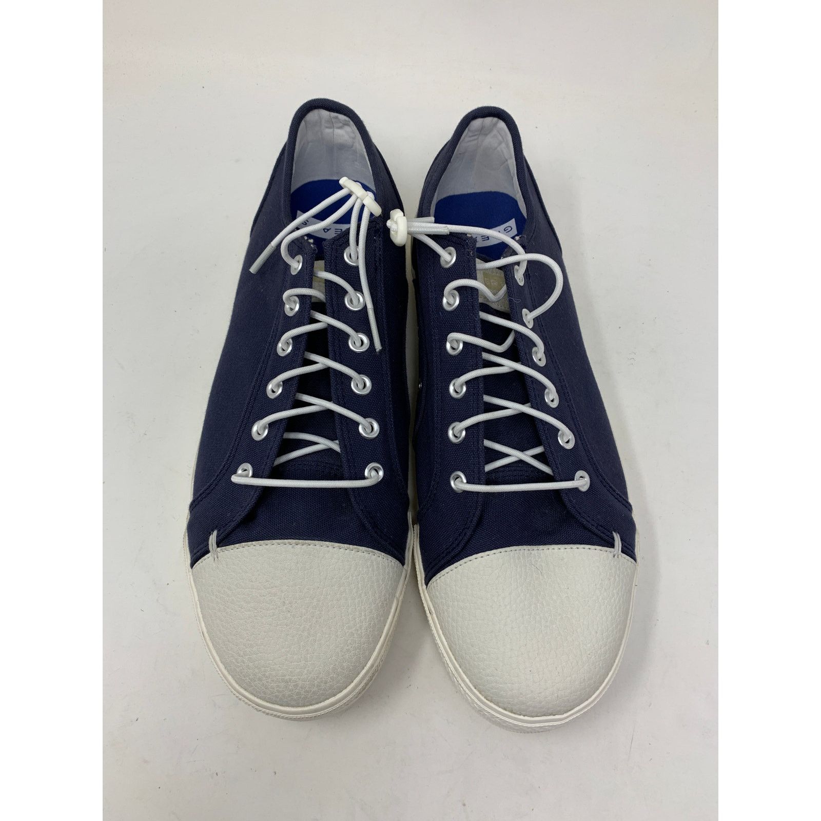 Greats Greats Wilson Men's Size 11.5 Leather Toe Sneaker Blue Size US 11.5 / EU 44-45 - 3 Thumbnail