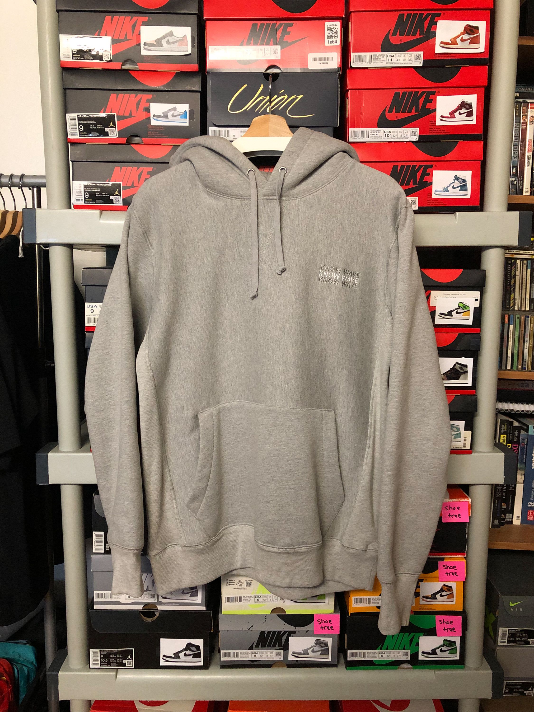 image of Used Know Wave Archival Hoodie in Grey, Men's (Size Large)