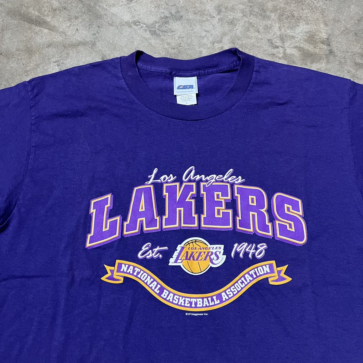 NBA × Vintage Vintage 2000’s NBA Los Angeles Lakers Basketball CSA T-Shirt Size US L / EU 52-54 / 3 - 1 Thumbnail