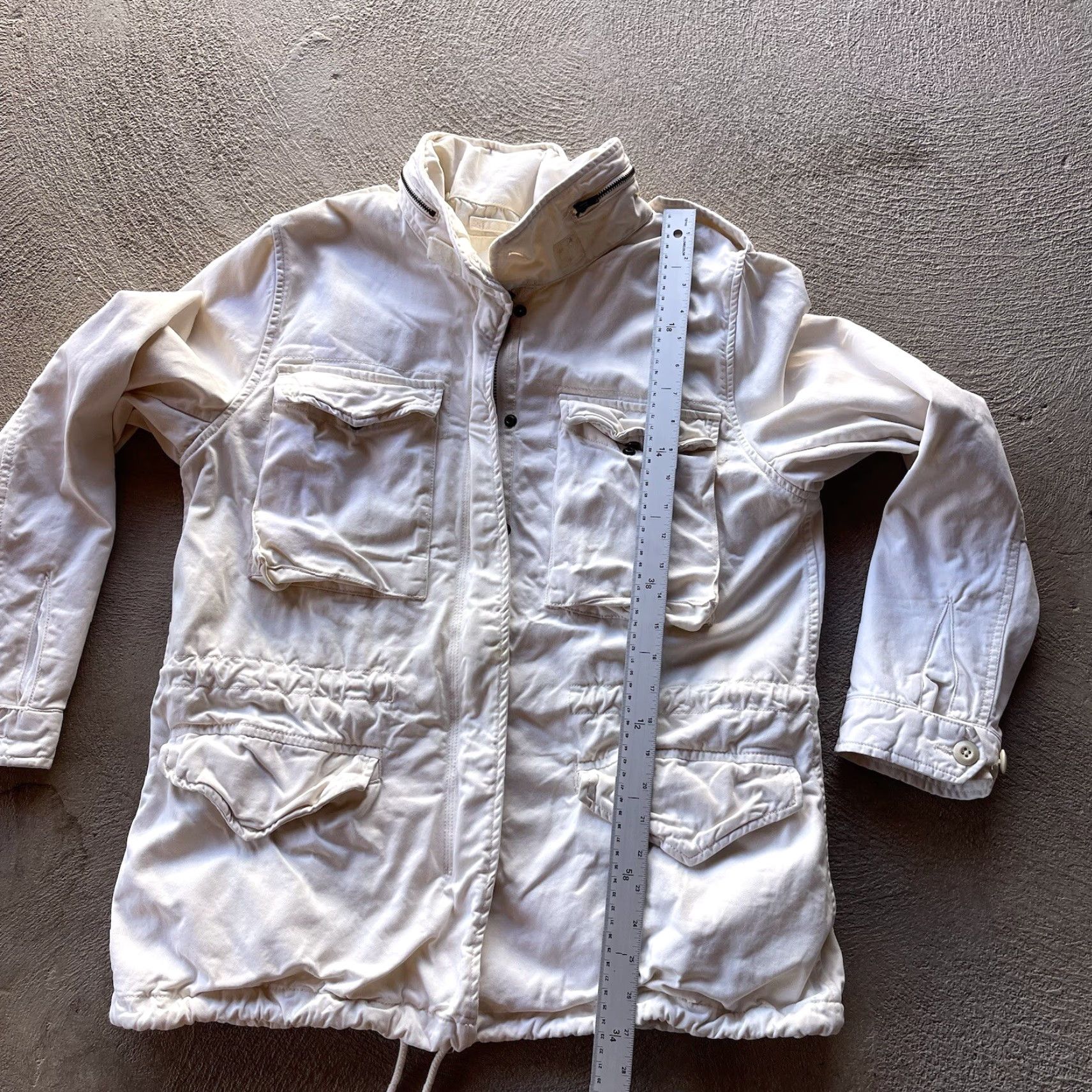Polo Ralph Lauren Polo Ralph Lauren Jacket Womens Large White Military Zip Up Field Coat Army Classic Size L / US 10 / IT 46 - 7 Thumbnail