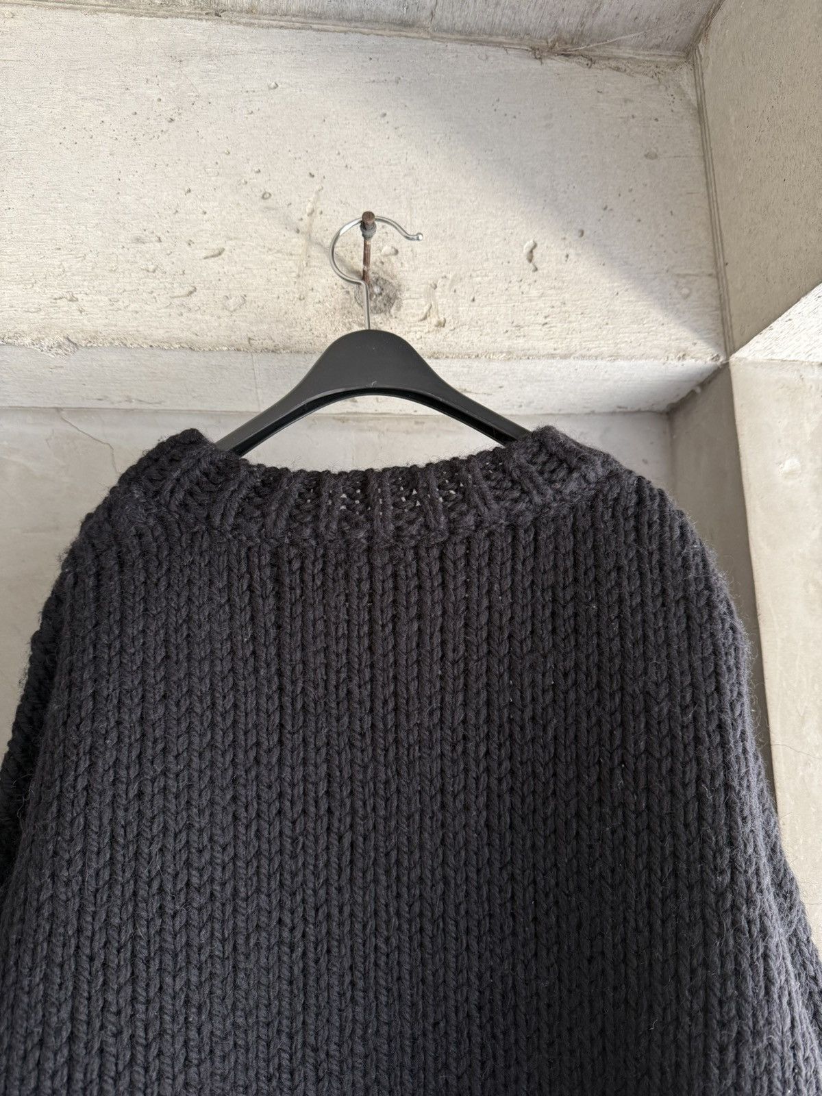 Dries Van Noten DRIES VAN NOTEN Archive Oversized Black Wool Mohair Knit Size US S / EU 44-46 / 1 - 5 Thumbnail