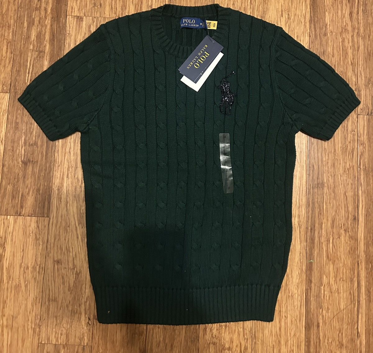Polo Ralph Lauren Polo Ralph Lauren Short Sleeve Cable Knit Sweater Bead Pony Size M / US 6-8 / IT 42-44 - 1 Thumbnail