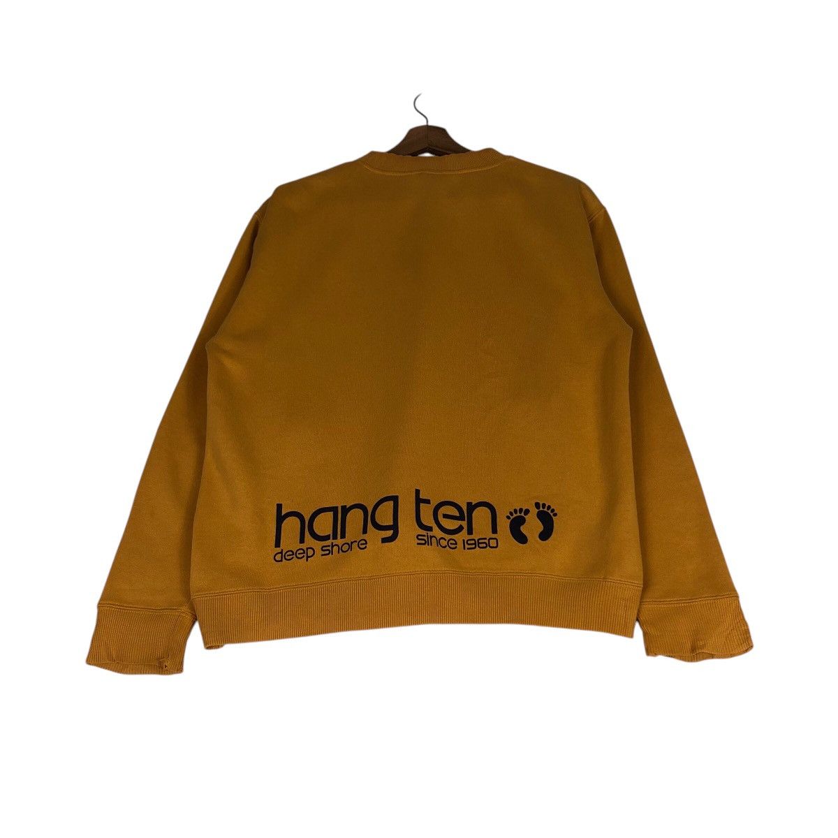 Japanese Brand Vintage Hang Ten Surf Crewneck Sunset Graphic, Mustard Gold Size US M / EU 48-50 / 2 - 12 Thumbnail