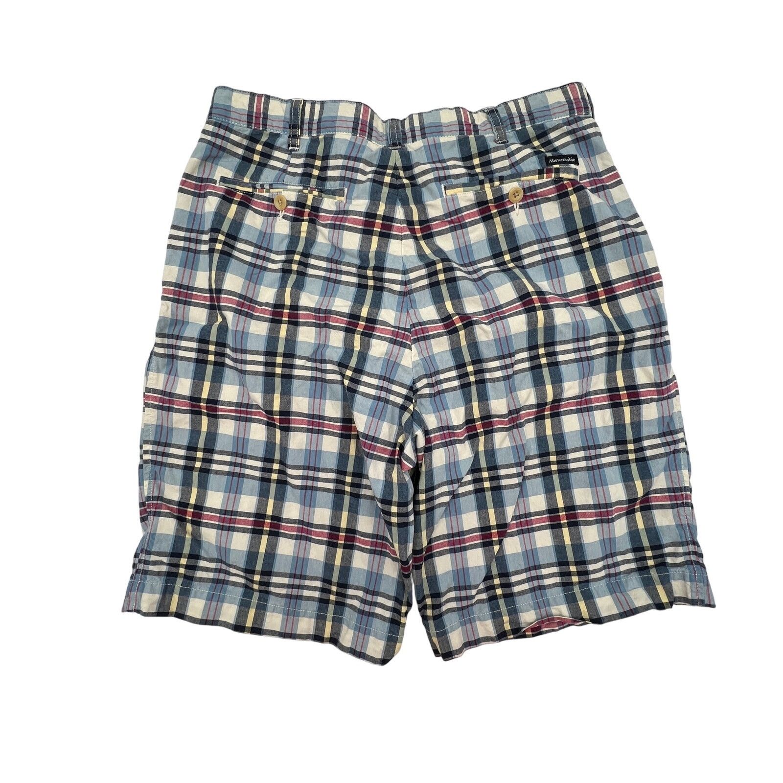 Abercrombie & Fitch × Vintage Abercrombie & Fitch Y2K Paid Cotton Short Blue Vintage Men's Size US 32 / EU 48 - 2 Thumbnail