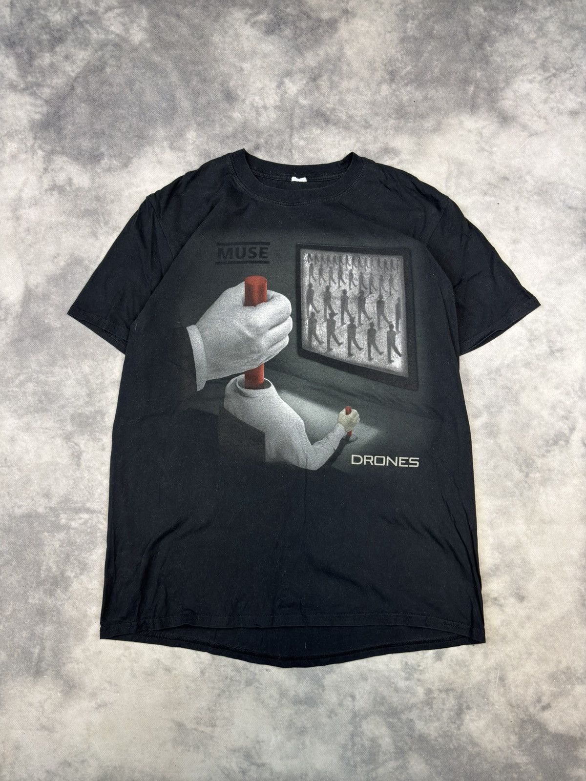Band Tees × Vintage Y2K MUSE DRONES TOUR BAND T-SHIRT Graphic Control Tee Rare Size US M / EU 48-50 / 2 - 1 Thumbnail