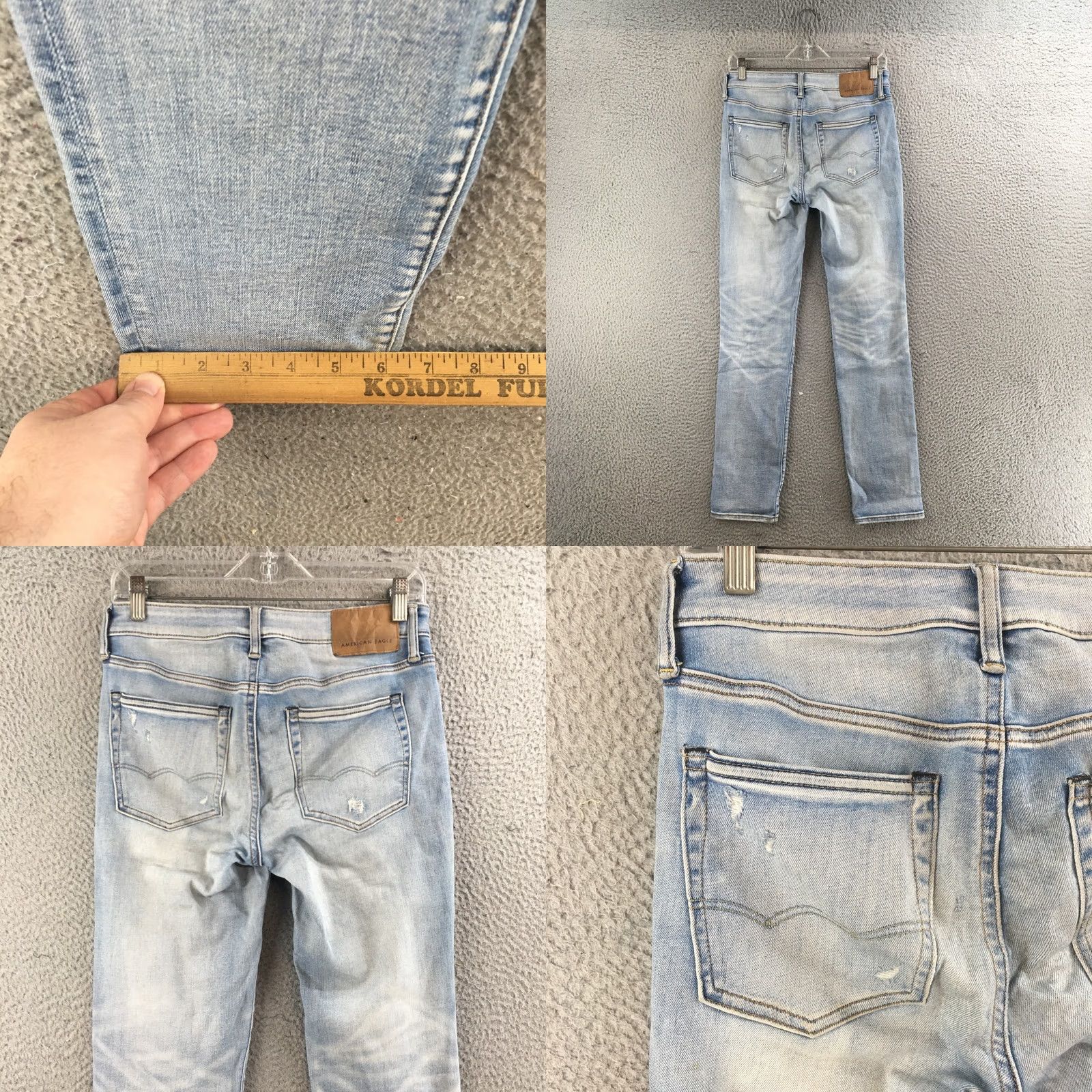 American Eagle Outfitters American Eagle Outfitters Jeans Womens 28 Skinny Light Blue Distressed Denim Slim 5-Pocket Size 28" / US 6 / IT 42 - 9 Thumbnail