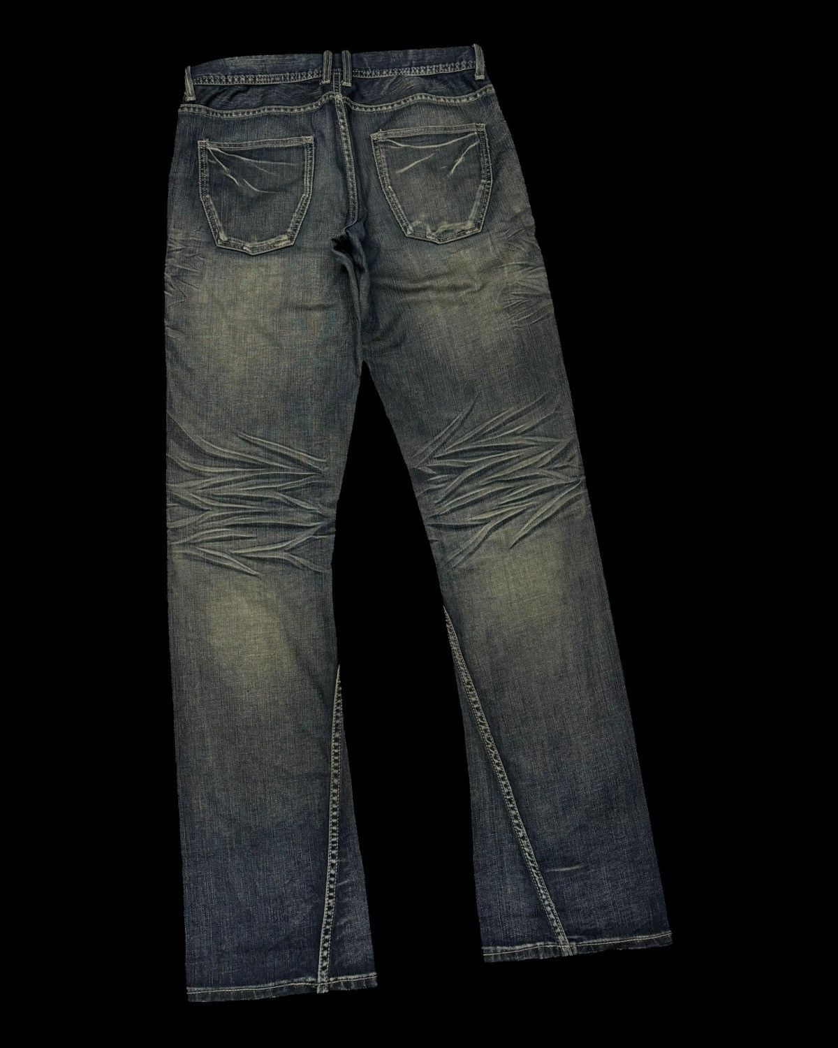 Kapital Flare Jeans Rusty Michel Klein Clawmark Twist Denim Jeans Size US 31 - 6 Thumbnail