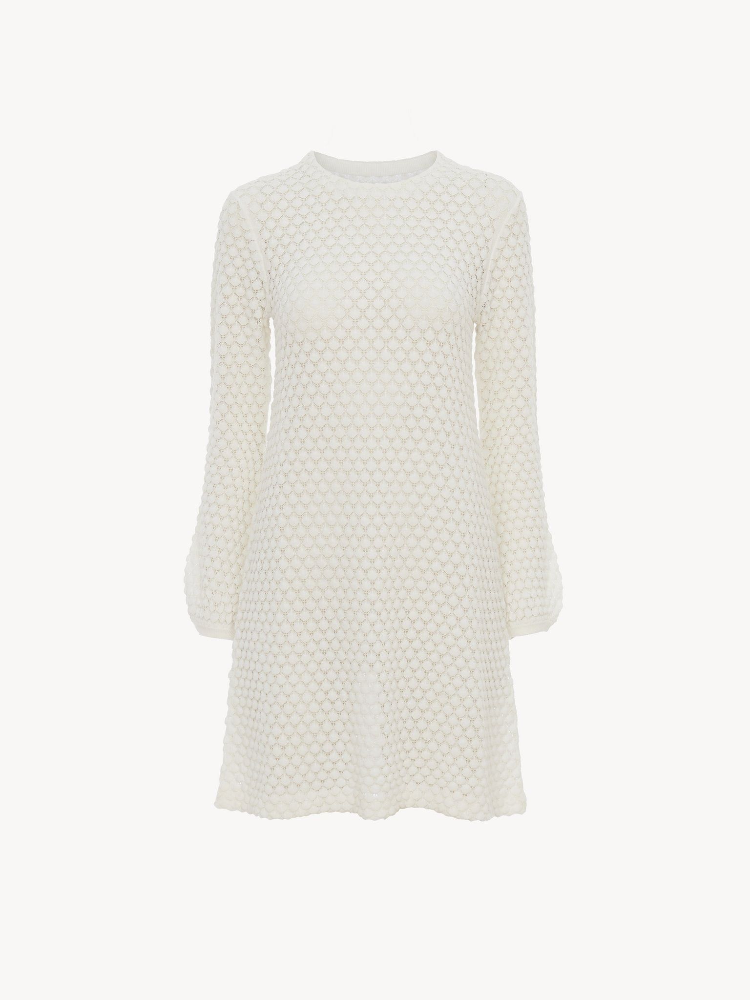 knee length dresses for ladies Chloe Sequin Embroidered Mesh Skater Dress main image 0