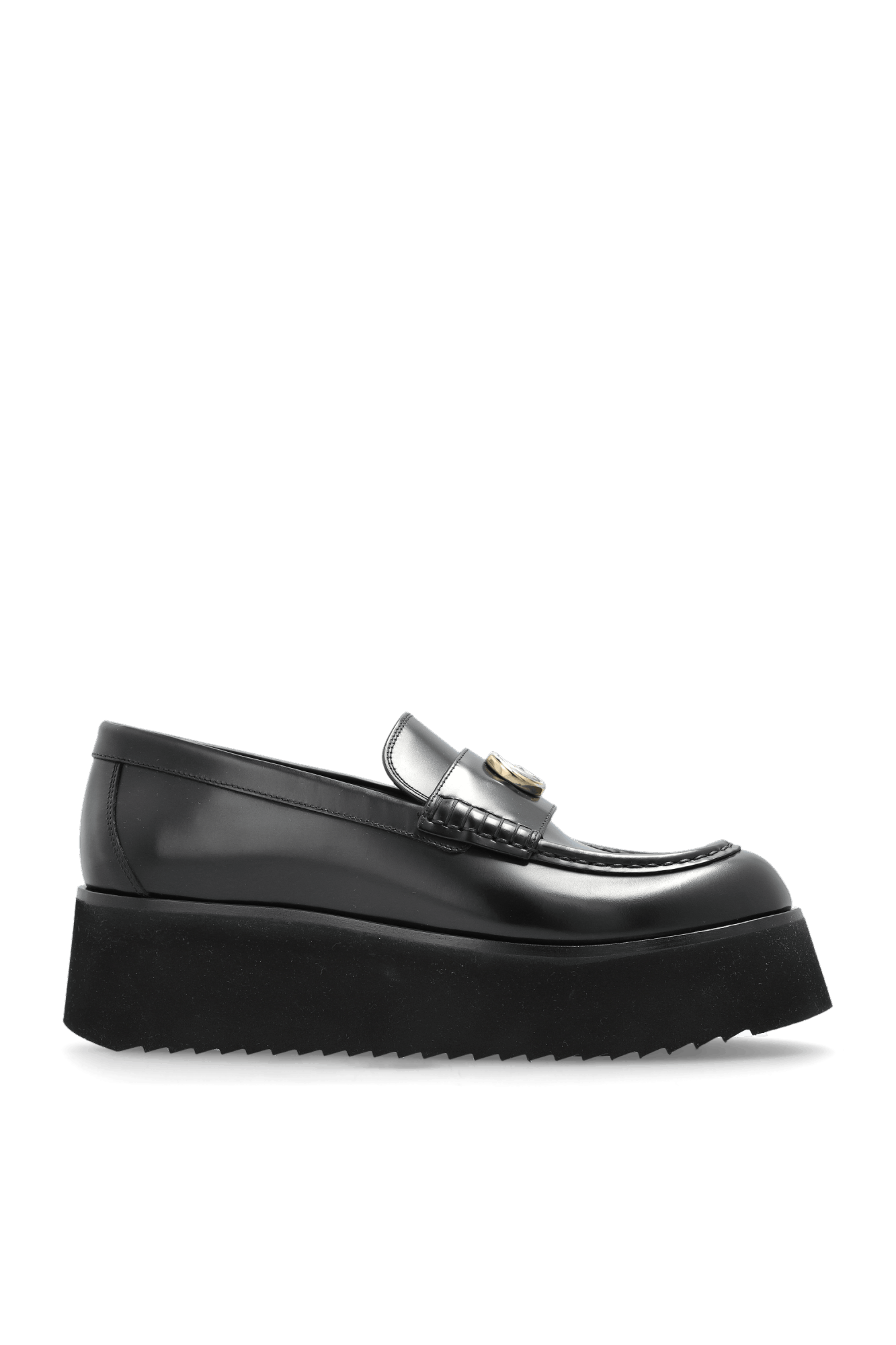 Gucci oc11z0126 Women's GG Creeper Loafers In Black Size US 7.5 / IT 37.5 - 1 Thumbnail