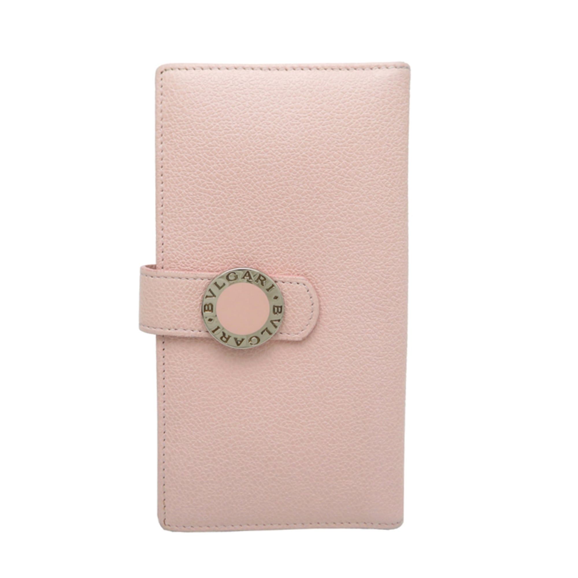 Bvlgari Bvlgari Women's Long Wallet Leather Pink Size ONE SIZE - 1 Thumbnail