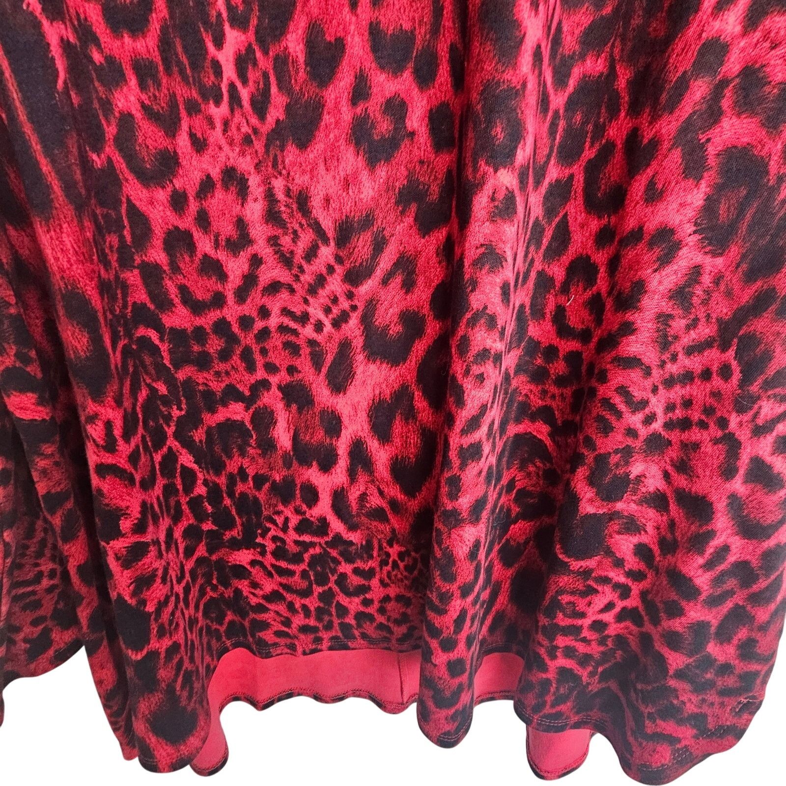 Chicos Chicos Blouse 2 (US L) Leopard Mock LS Artsy Art To Wear Size L / US 10 / IT 46 - 3 Thumbnail