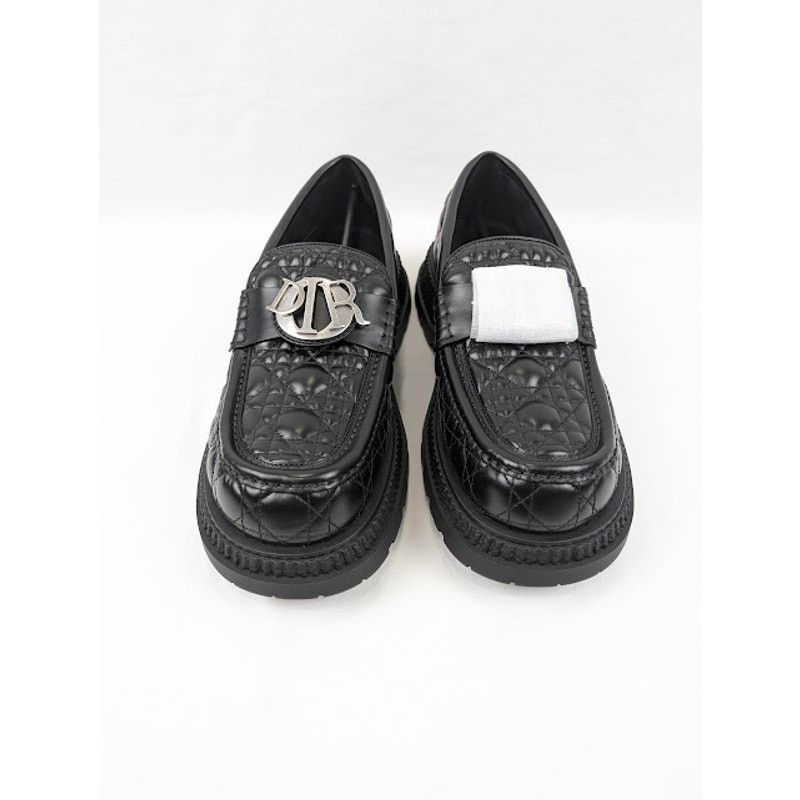 Dior o1rshd1 Buffalo Loafers Cannage Leather in Black Size US 11 / EU 44 - 15 Thumbnail
