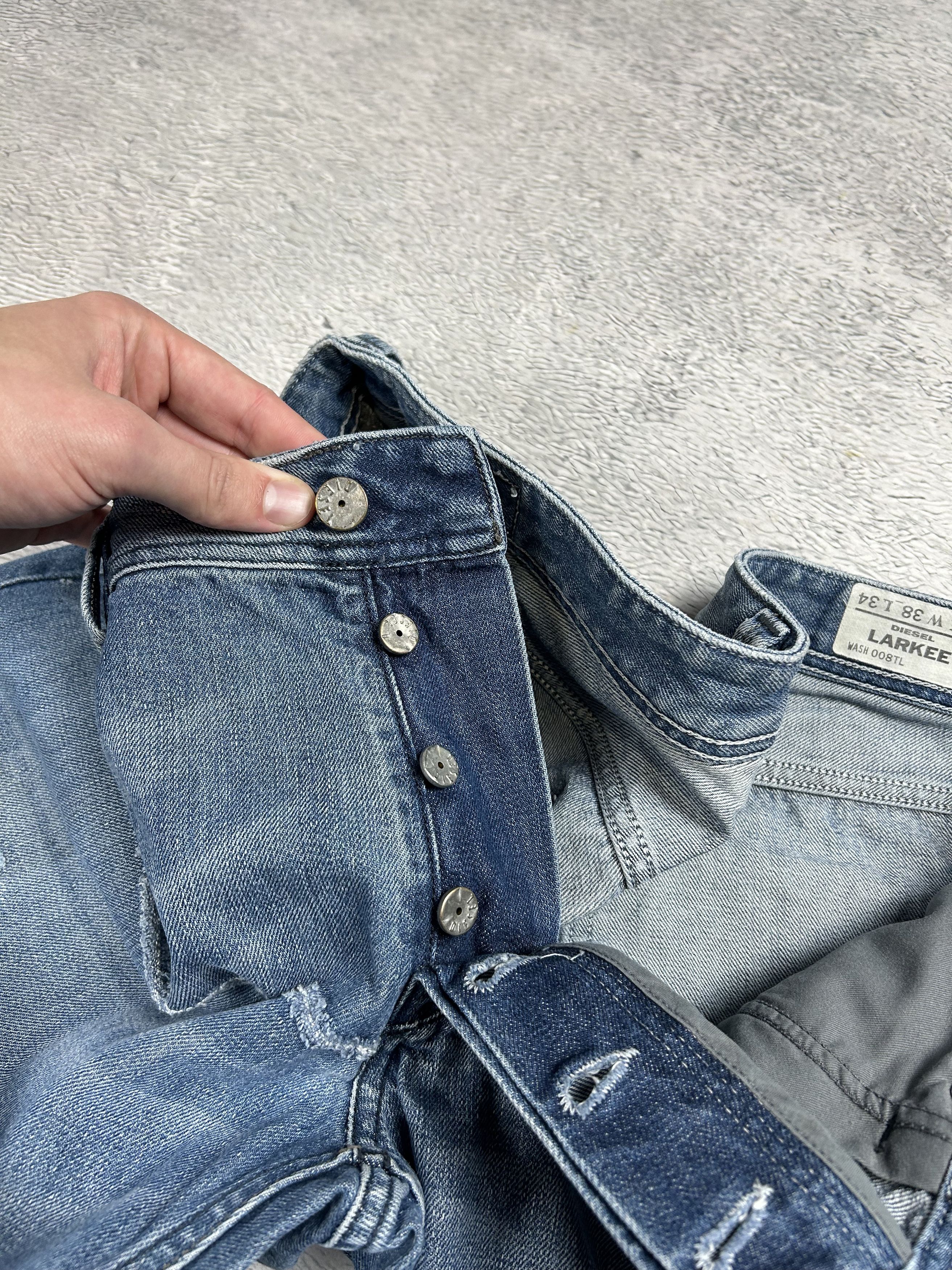 Diesel × Vintage Diesel Lakree Jeans Vintage 009LT Wash Straight Distressed Size US 38 / EU 54 - 9 Thumbnail