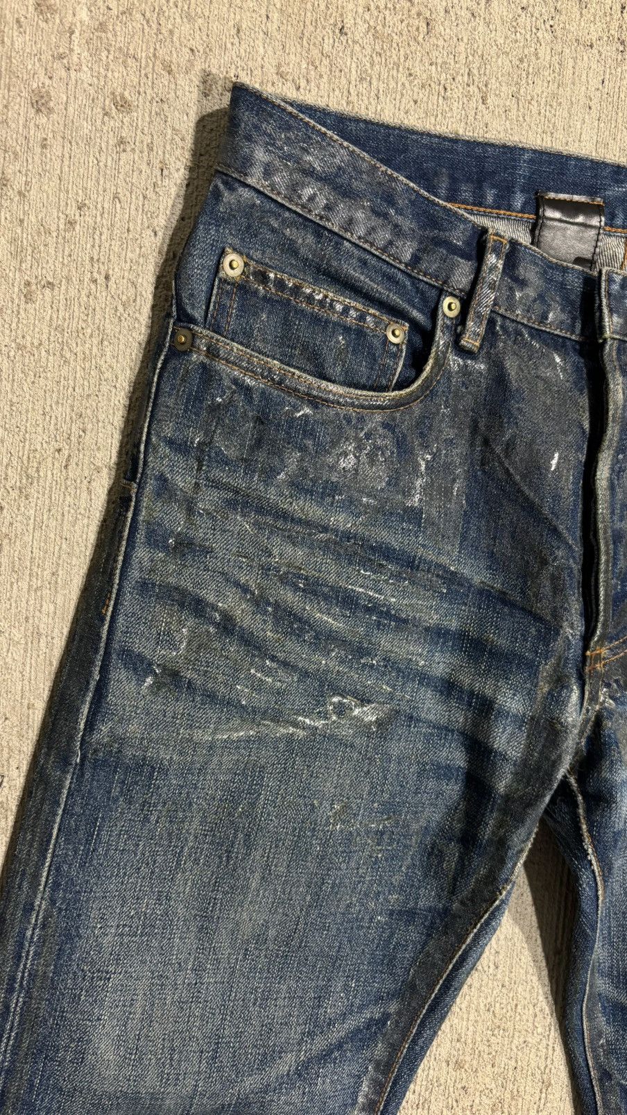 Dior × Hedi Slimane SS07 Dior Homme By Hedi Slimane Waxed Luster Denim Size US 32 / EU 48 - 4 Thumbnail