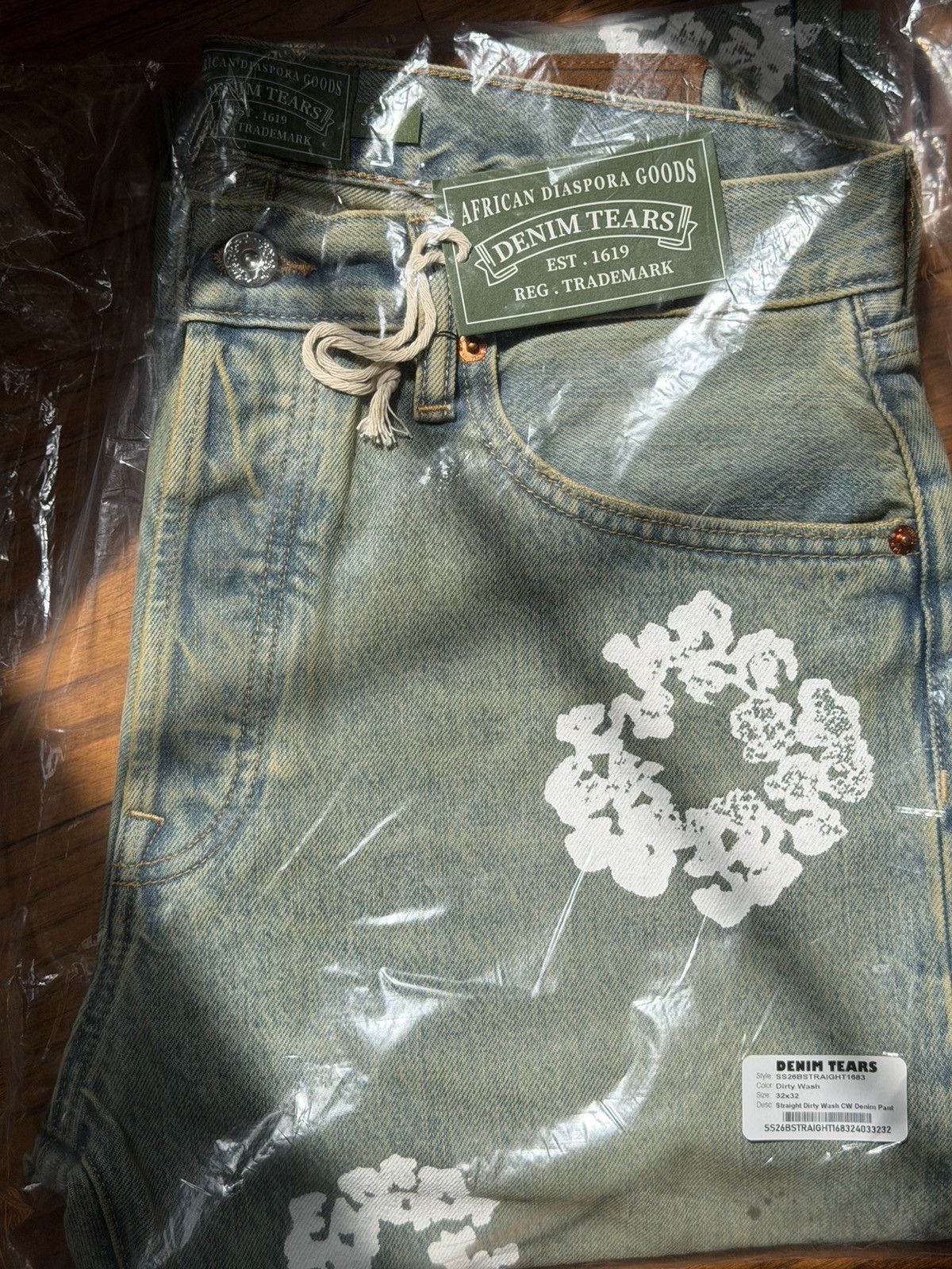 DENIM TEARS Straight Dirty Wash CW Denim Pant Size US 32 / EU 48 - 3 Thumbnail