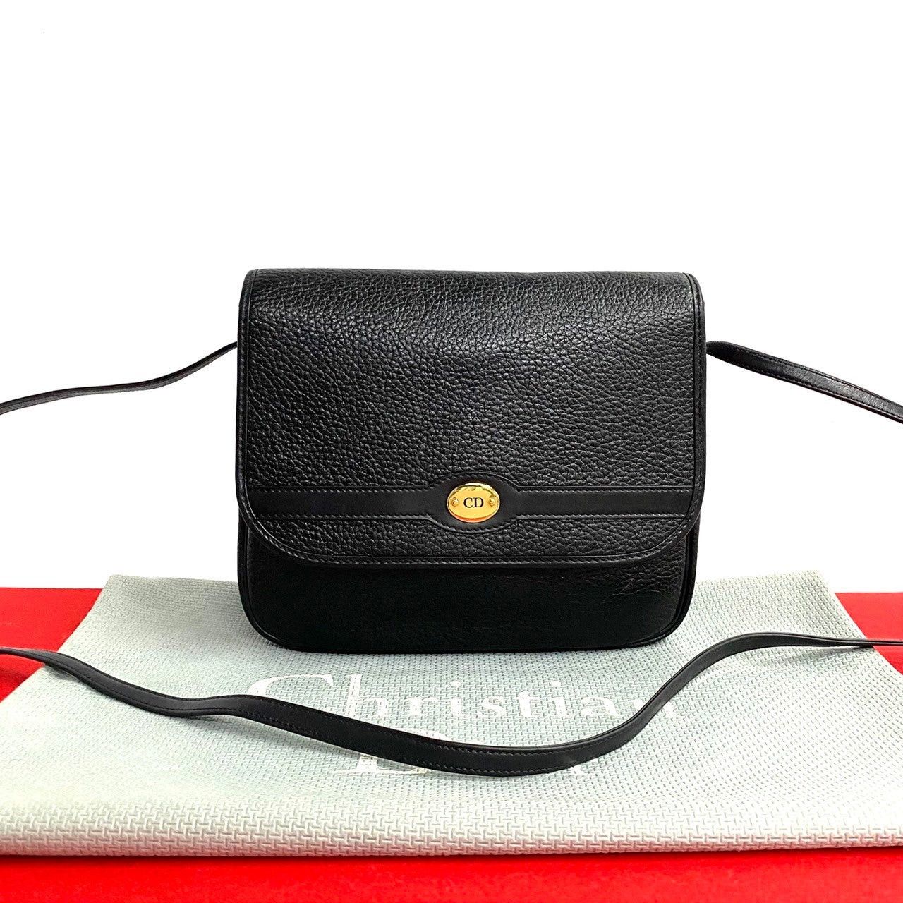 Dior Dior Shoulder Bag Black Leather Size ONE SIZE - 1 Thumbnail