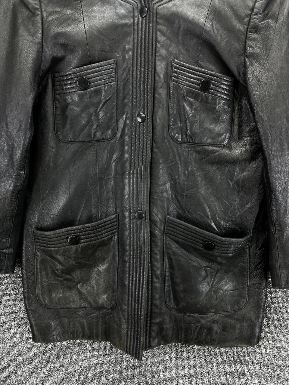 Pierre Balmain Vintage Pierre Balmain Luxury Button Up Leather Jacket Size M / US 6-8 / IT 42-44 - 6 Thumbnail