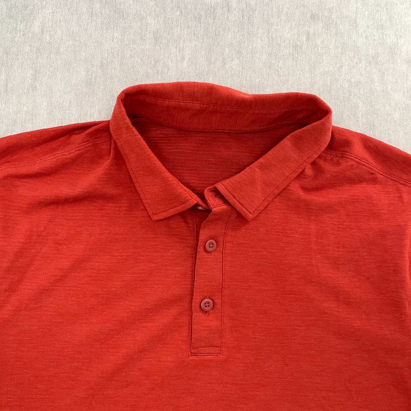 Lululemon Lululemon Tech Polo Shirt Mens Large Short Sleeve Orange Solid Logo Polo Shirt L Size US L / EU 52-54 / 3 - 3 Thumbnail