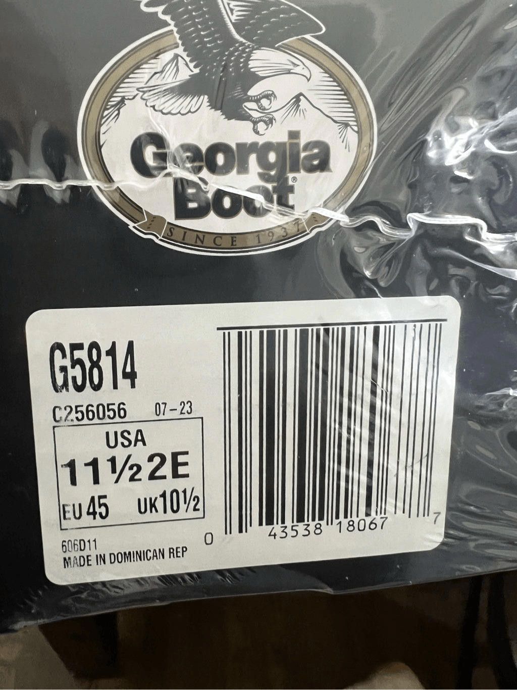 Designer Georgia Boot Carbo-Tec Wellington Size 11.5EE Size US 11.5 / EU 44-45 - 7 Thumbnail