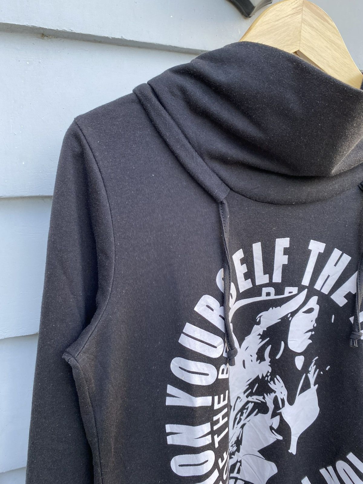 Japanese Brand Unknown Japanese Hoodie Women Graphic Poem Style Size L / US 10 / IT 46 - 3 Thumbnail