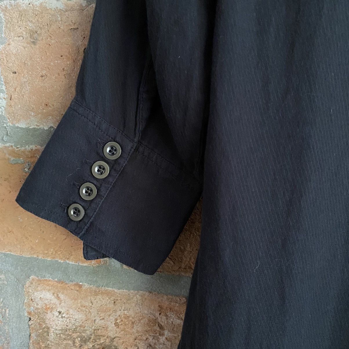 Japanese Brand G.O.A Vintage Black Shirt with Front Pockets Size M / US 6-8 / IT 42-44 - 14 Thumbnail
