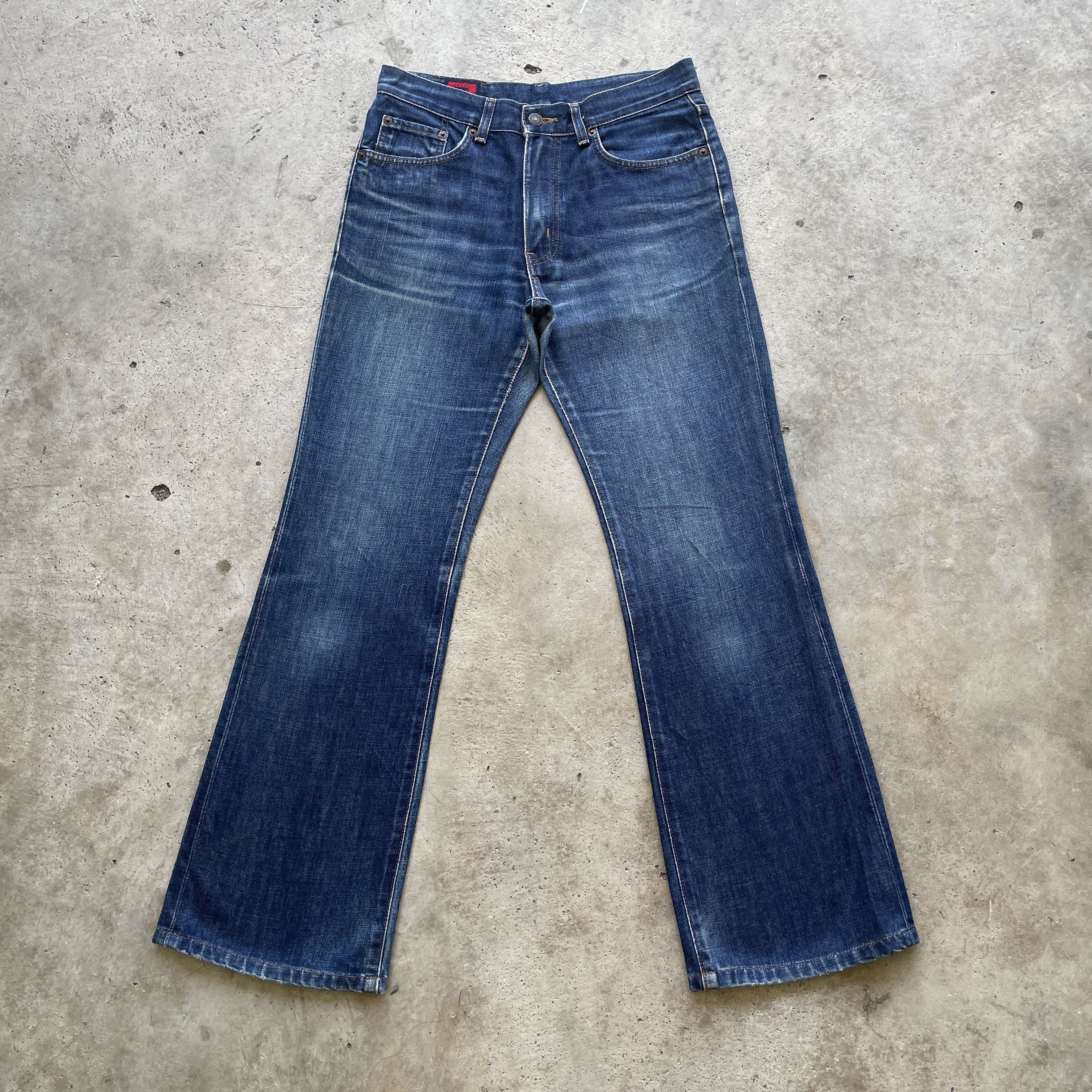 Japanese Brand VINTAGE EDWIN 503 FLARE DENIM FADED BOOTCUT PANTS JEANS W29 Size US 29 - 2 Thumbnail