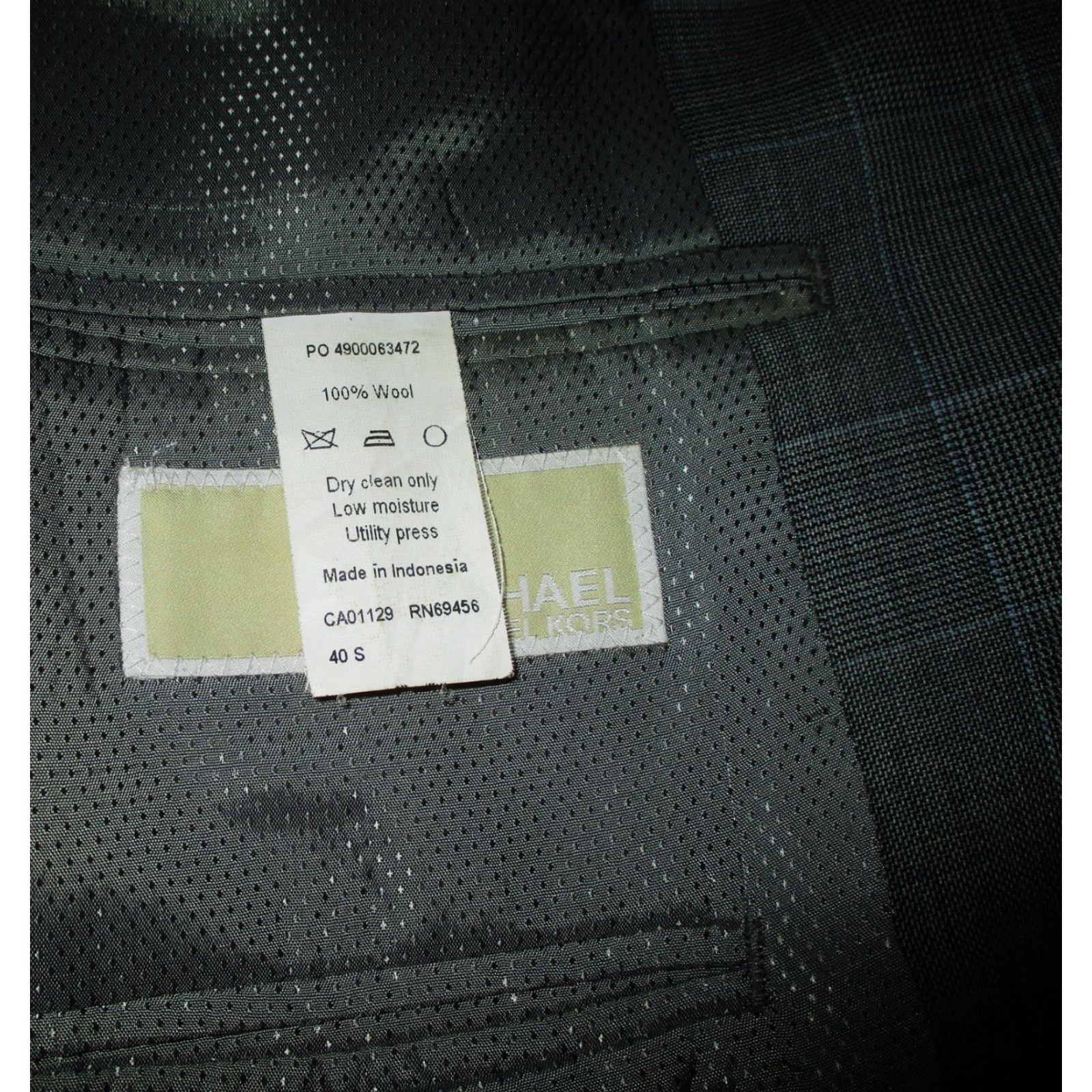 Michael Kors MICHAEL KORS Blazer Jacket Men 40 Short Wool Gray NWOT Vintage No Size US 40 / EU 56 - 6 Thumbnail