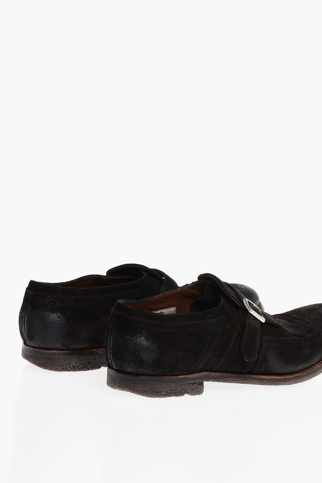 Church's og1mm0325 Vintage Effect Suede Loafers in Dark Brown Size US 7.5 / EU 40-41 - 3 Thumbnail