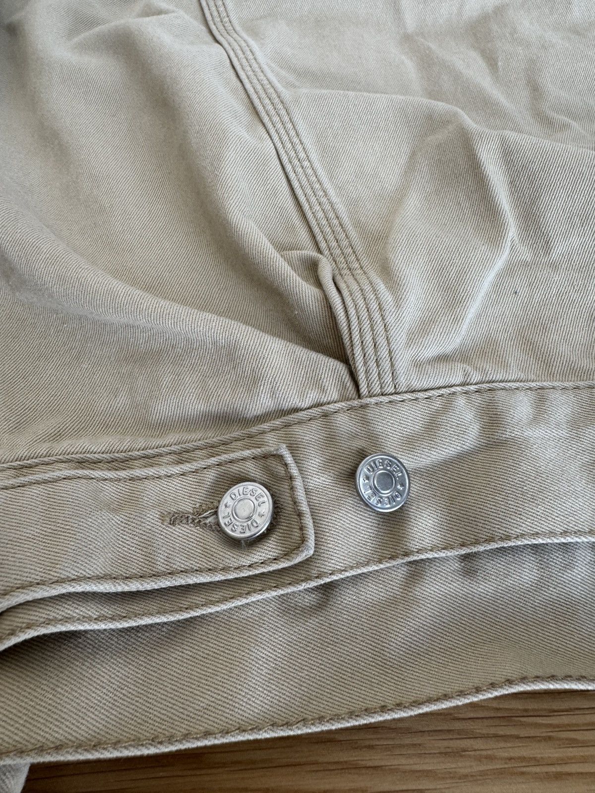 Diesel Diesel Industry vintage bomber denim trucker jacket beige Size US L / EU 52-54 / 3 - 6 Thumbnail