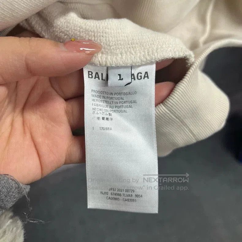 Balenciaga Balenciaga Beige Logo Print Hoodie. Size US XS / EU 42 / 0 - 4 Thumbnail