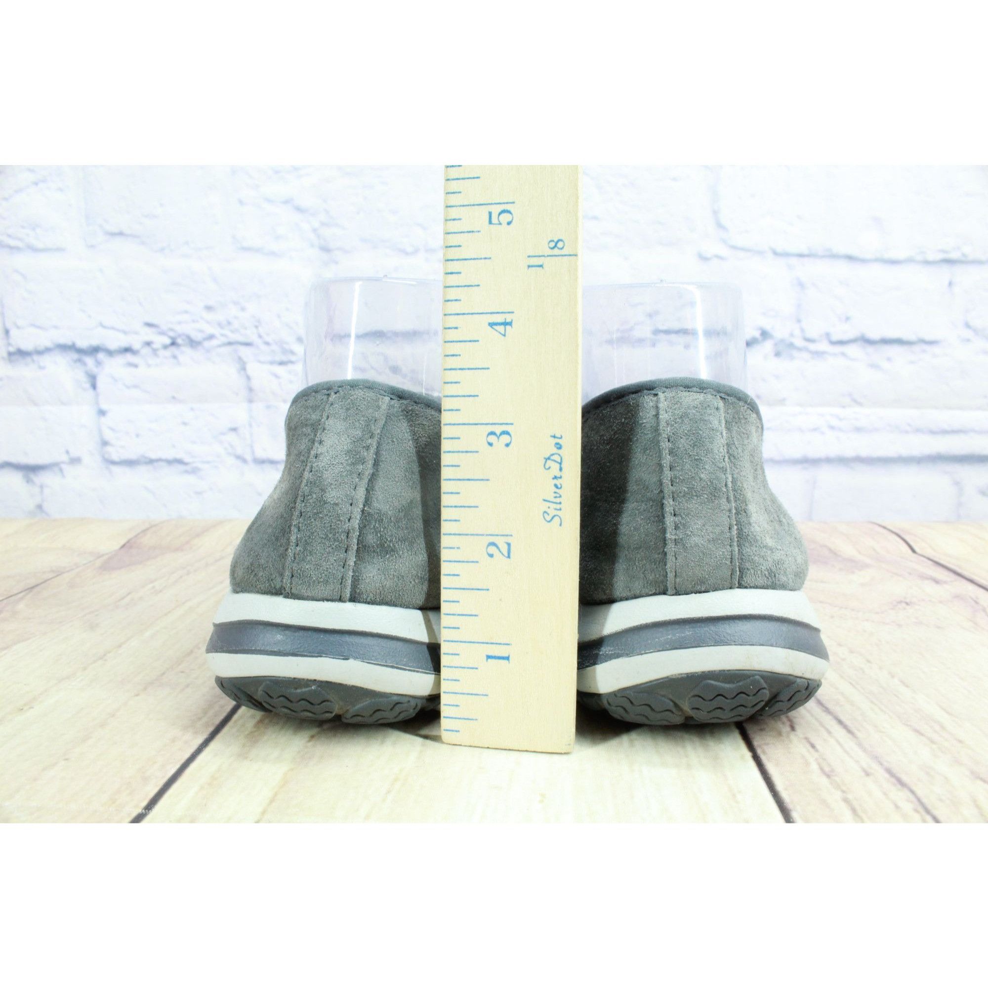 L.L. Bean LL Bean Women’s Gray Stretch Nubuck Back Cove Slip-Ons Size US 8 / IT 38 - 6 Thumbnail