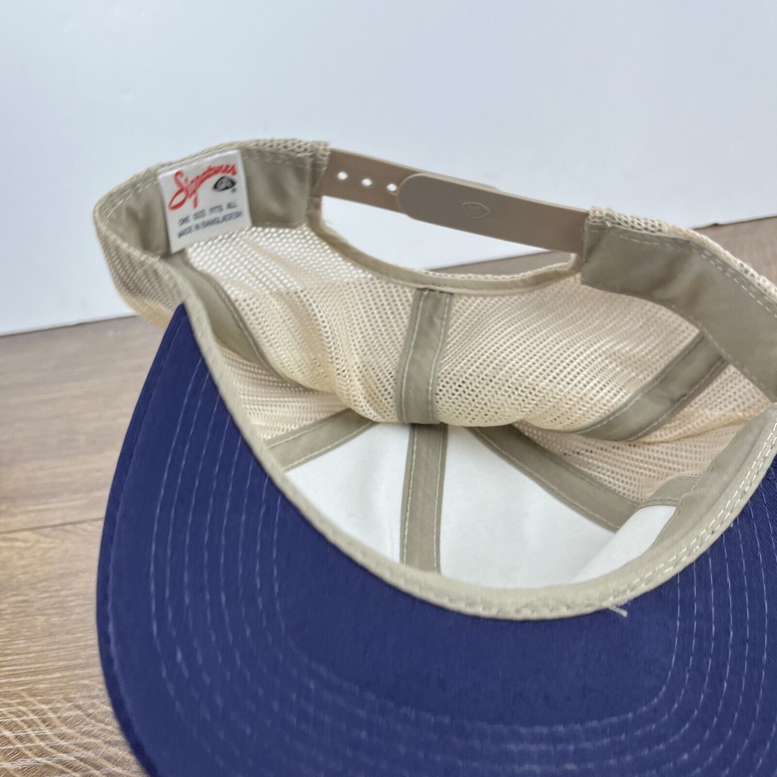 Other Tan Blue Baseball Hat Hat Tan Brown Hat Adjustable Snapback Size ONE SIZE - 13 Thumbnail