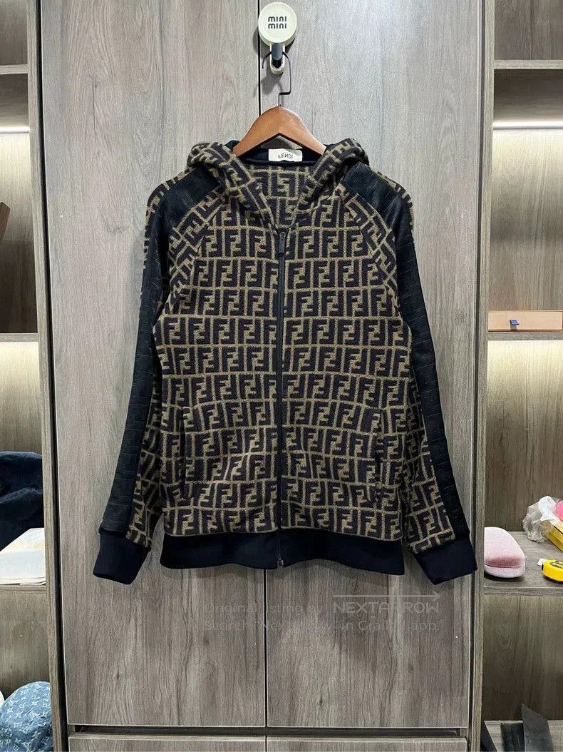 Fendi Fendi Monogram Zip Hooded Jacket. Size US S / EU 44-46 / 1 - 1 Thumbnail