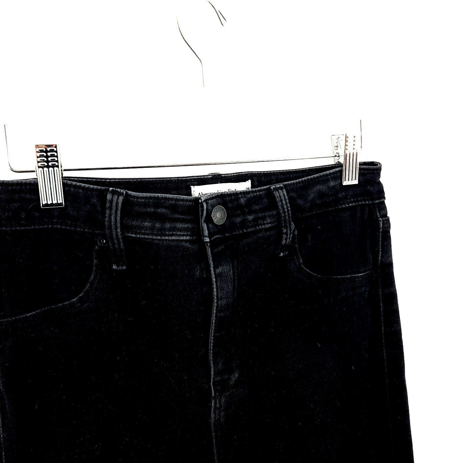Abercrombie & Fitch Abercrombie & Fitch Black The Jean Legging Women's Jeans 28 Size 28" / US 6 / IT 42 - 2 Thumbnail