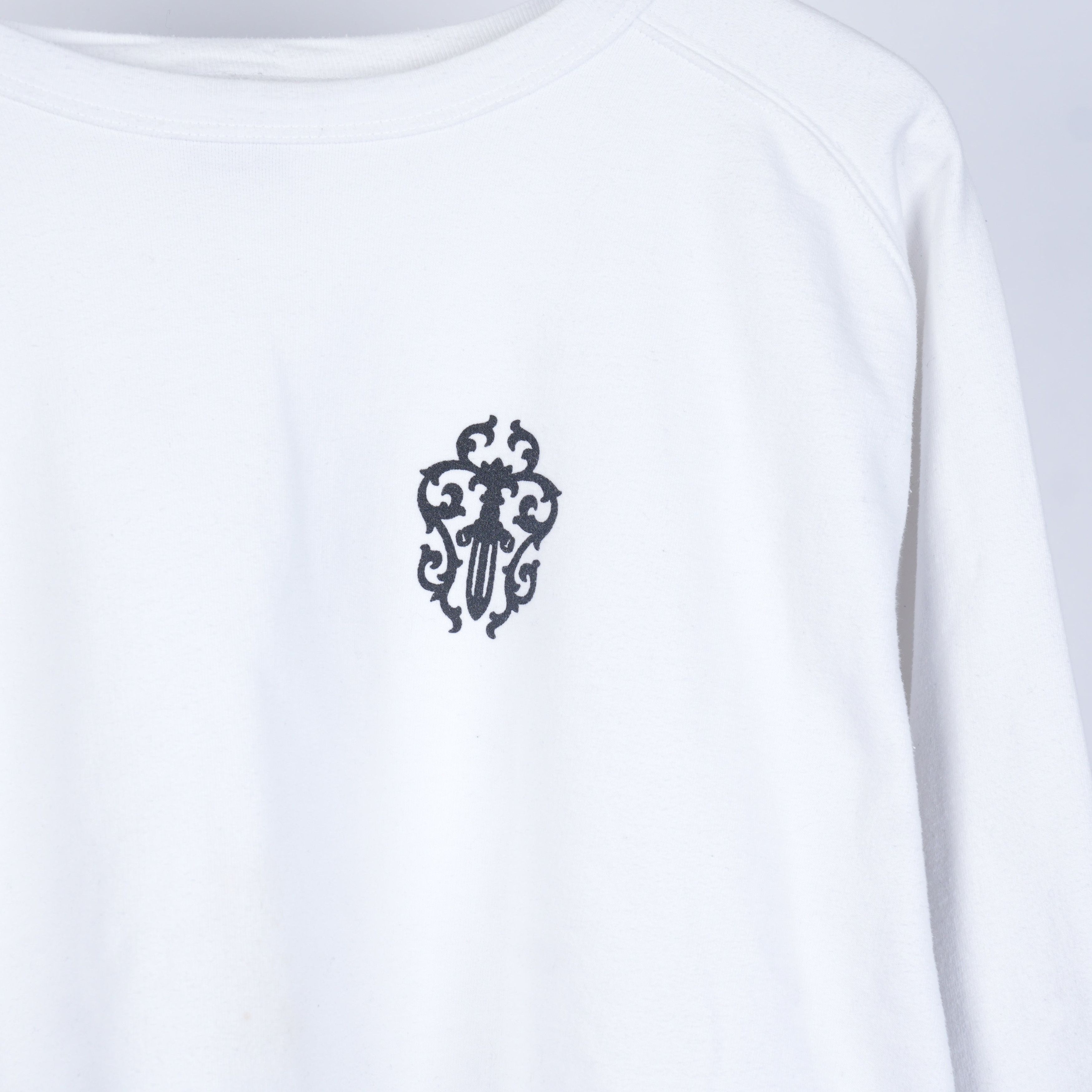 Chrome Hearts Vintage Chrome Hearts Dagger White Crewneck Size US M / EU 48-50 / 2 - 3 Thumbnail