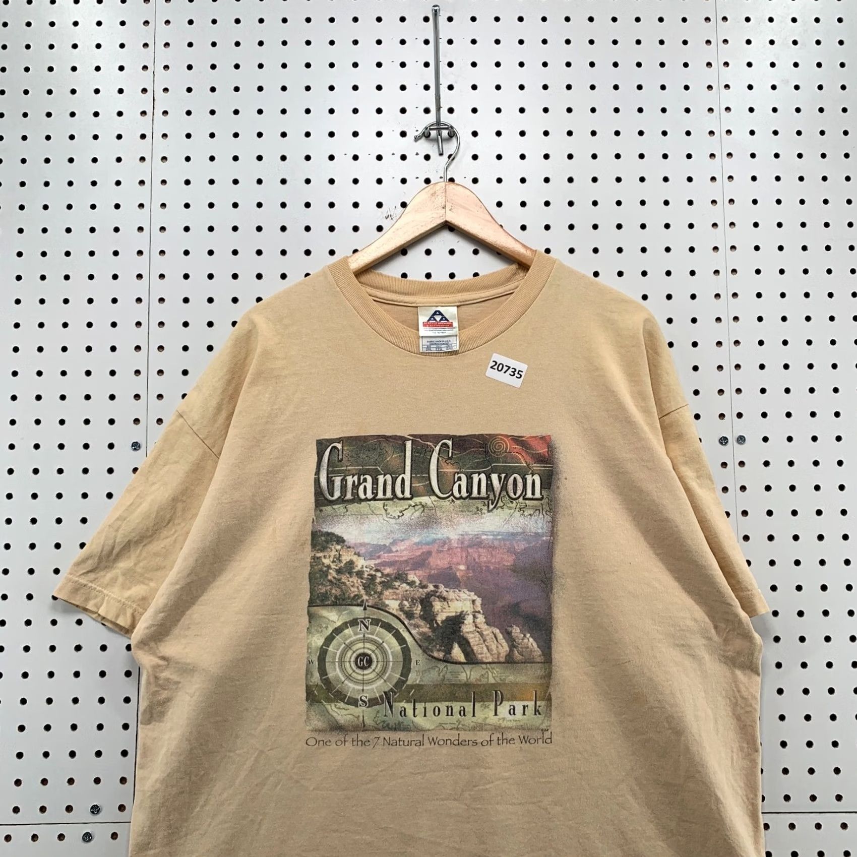 Vintage VINTAGE Grand Canyon Compass Shirt Brown Short Sleeve 2XL Men 25x30.5 90s Nature Cotton Blend Alstyle Shirt Mens Size US XXL / EU 58 / 5 - 5 Thumbnail