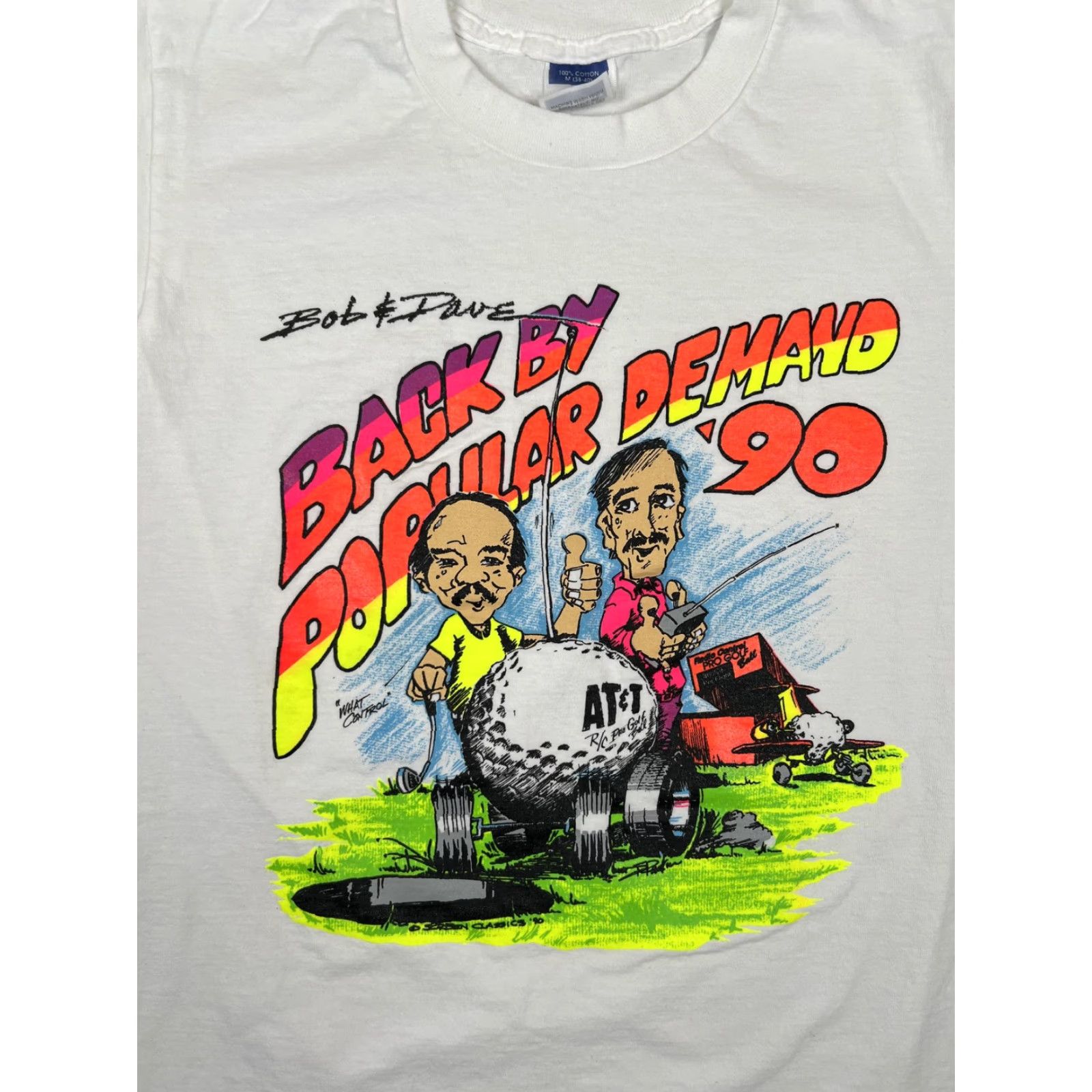 Vintage VINTAGE Bob & Dave Back By Popular Demand T-Shirt Mens M AT&T Golf 90s Single Size US M / EU 48-50 / 2 - 2 Thumbnail