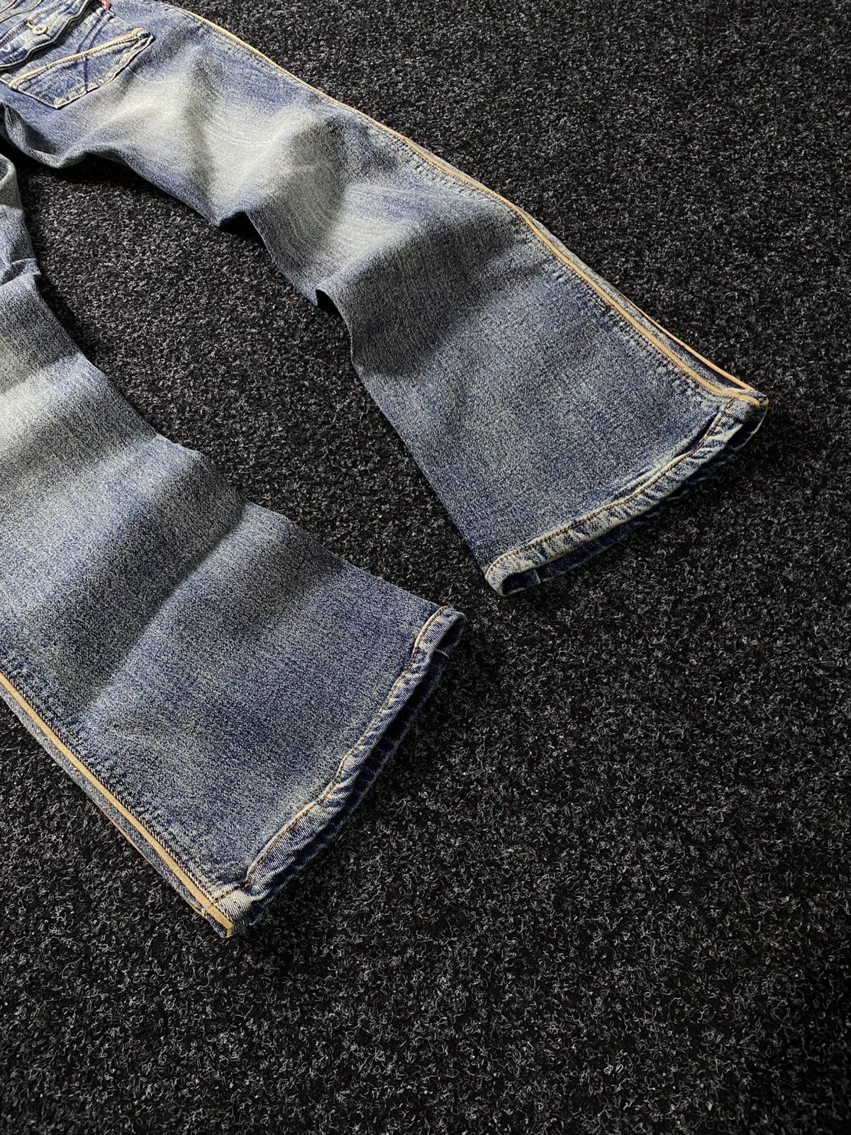 Hysteric Glamour × If Six Was Nine × Le Grande Bleu (L.G.B.) Vintage 90s japan flared mid wash denim y2k style Size 31" - 12 Thumbnail