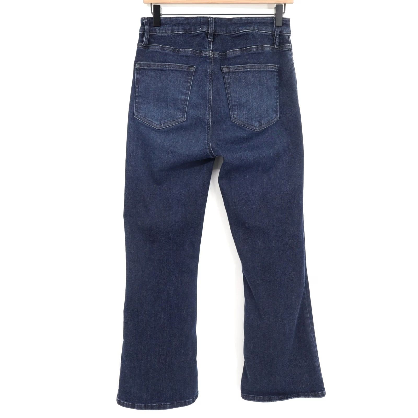 Frame Frame Women's Le Cropped Mini Bootcut Jeans Guilty Blue Sz 29X25.5 Size 29" - 2 Thumbnail