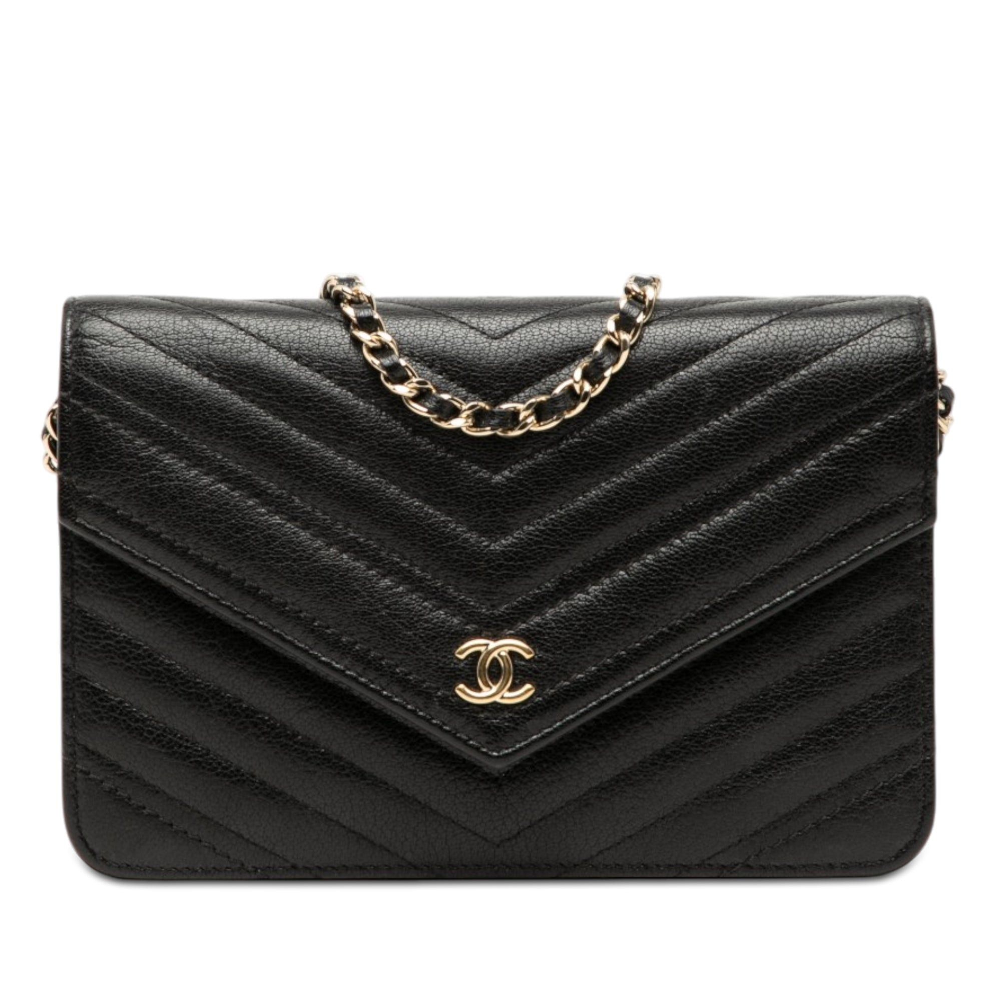 Chanel Chevron Goatskin Statement Wallet On Chain Size ONE SIZE - 1 Thumbnail